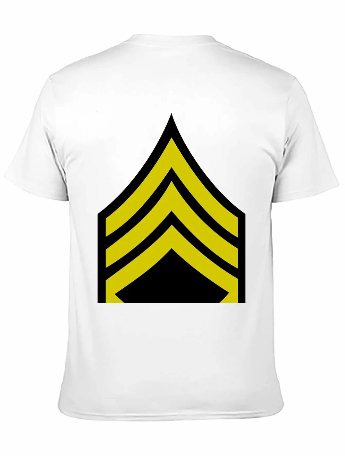 Army Rank Patch Staff Sergeant Stylish Everyday T-Shirt – Unisex Basic Cotton Tee