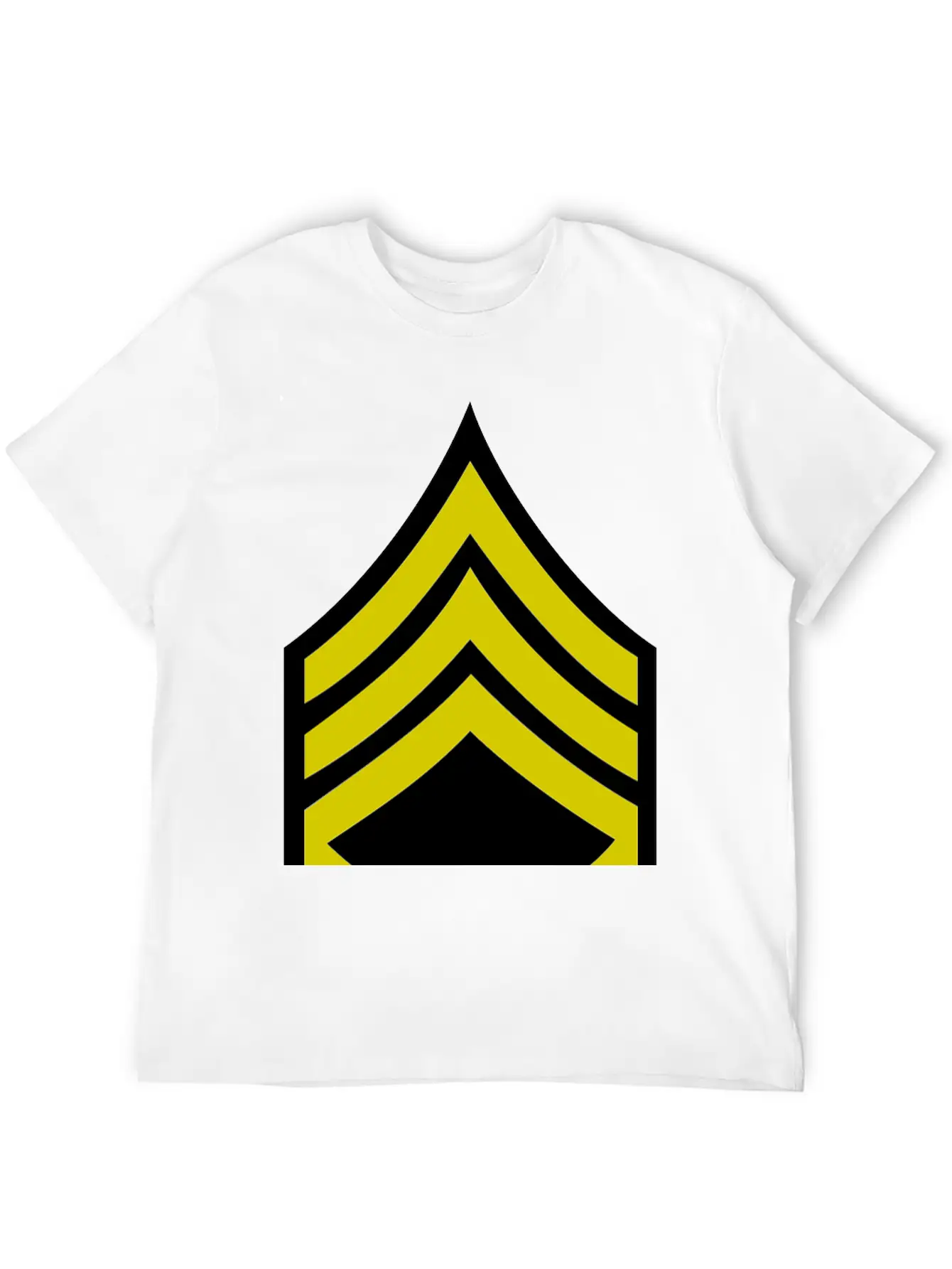 Army Rank Patch Staff Sergeant Stylish Everyday T-Shirt – Unisex Basic Cotton Tee