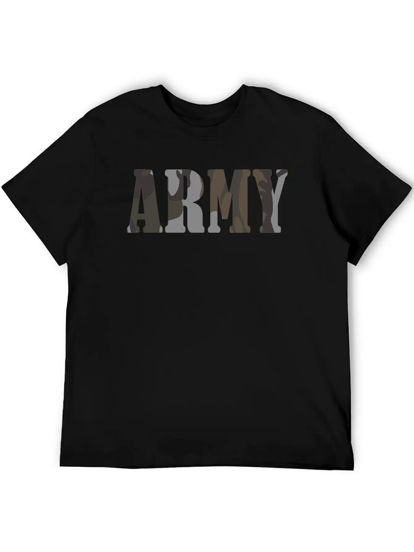 Army_woodland_pattern_fog Modern Fit Casual T-Shirt ��� Clean And Versatile Design