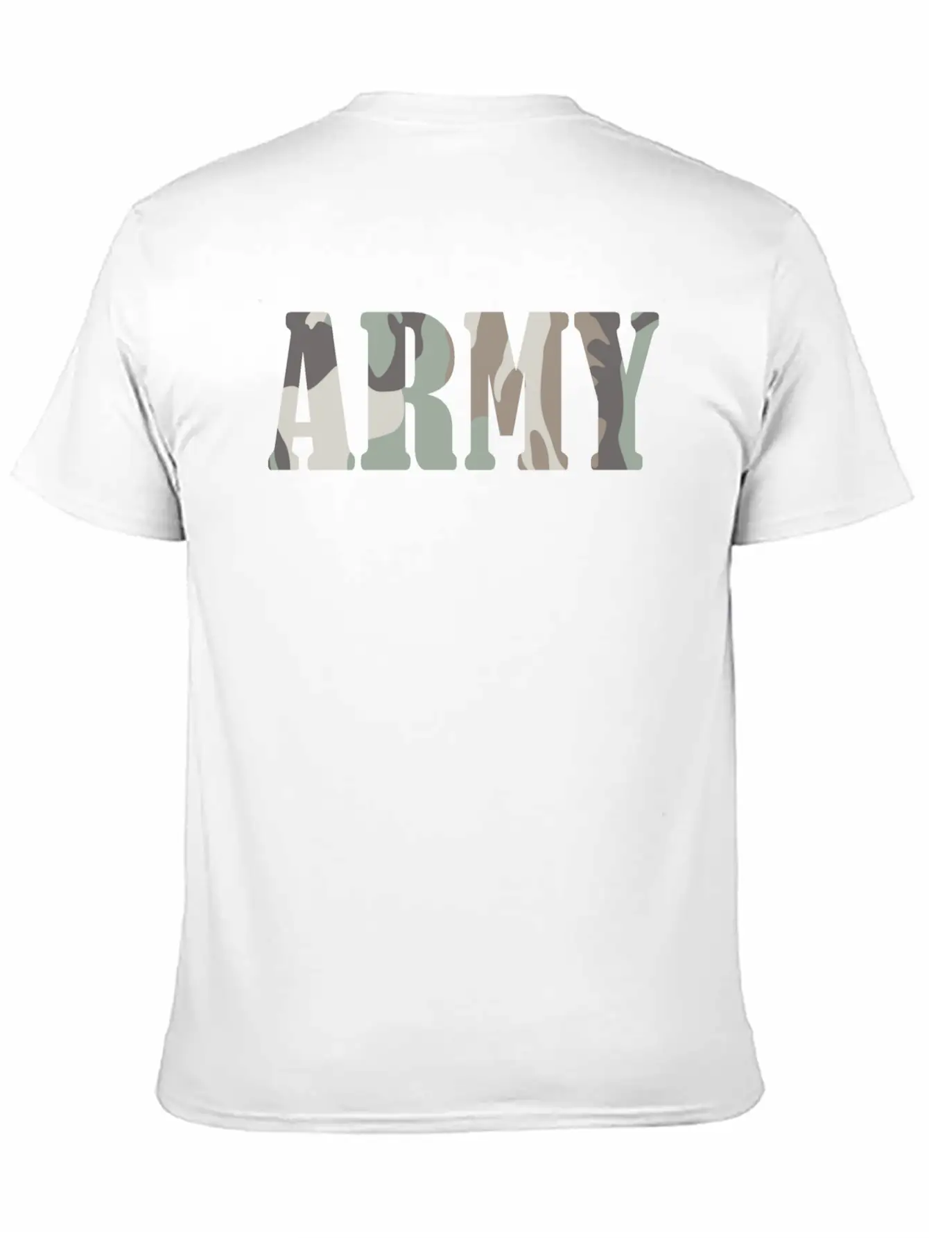 Army_woodland_pattern_fog Modern Fit Casual T-Shirt ��� Clean And Versatile Design