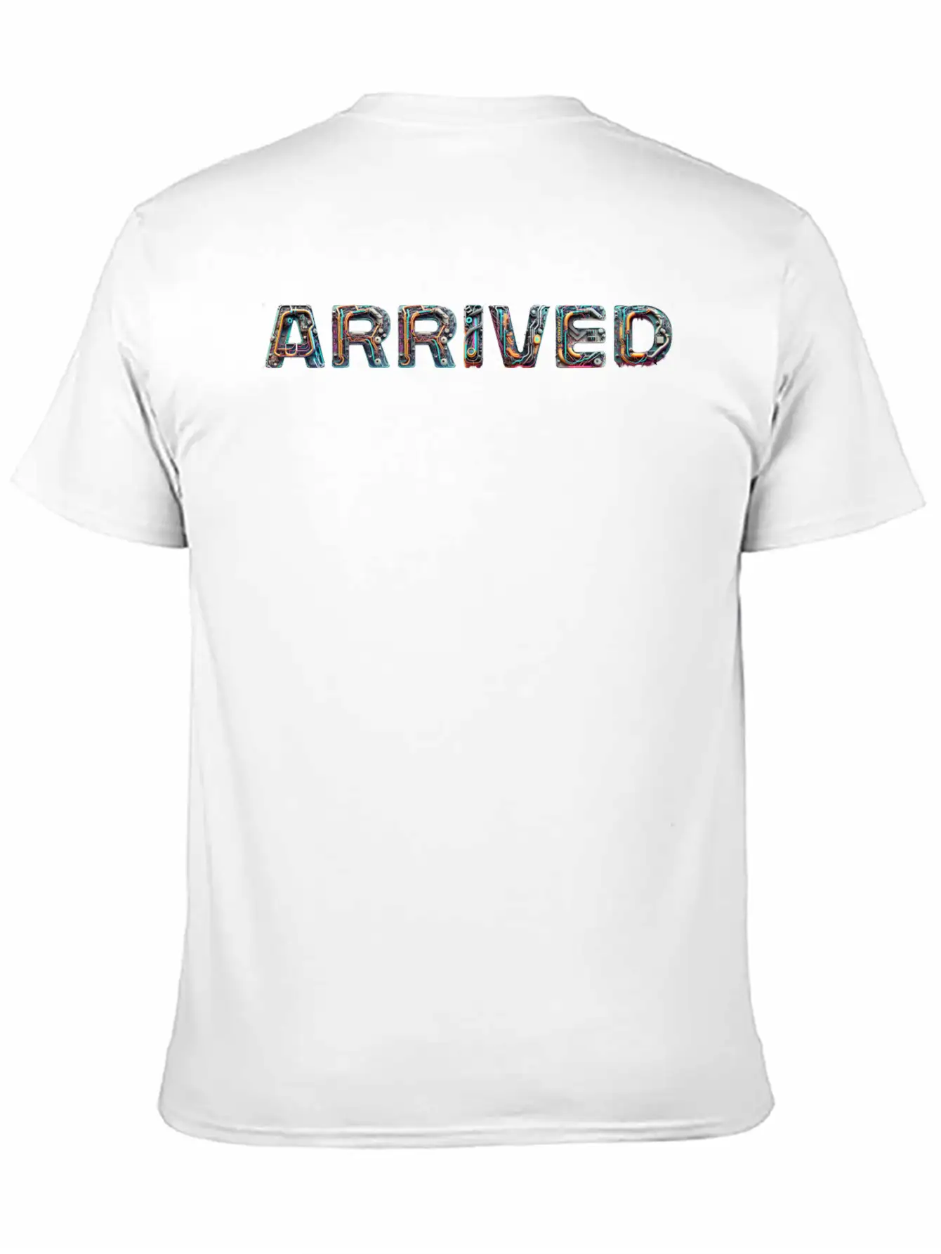 ARRIVED Cyber TextArt Essential Cotton Tee For Daily Outfits – Unisex Style