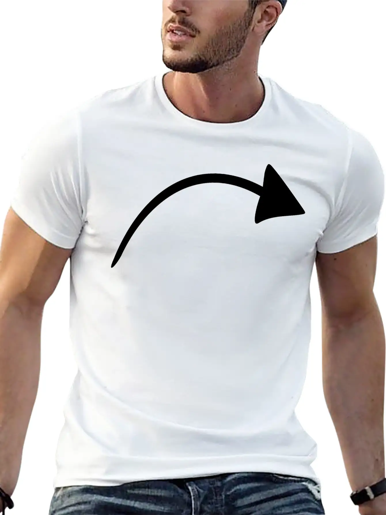Arrow And Bow Arrow Symbol Tattoo Icon Gift Unisex Casual T-Shirt – Clean Design For Daily Comfort