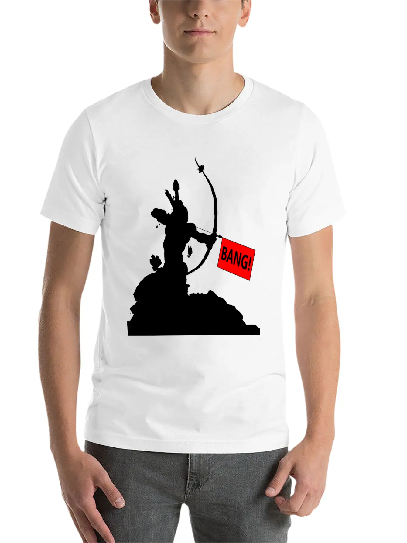 Arrow Bang Funny T-shirt Unisex Casual T-Shirt ��� Clean Design For Daily Comfort