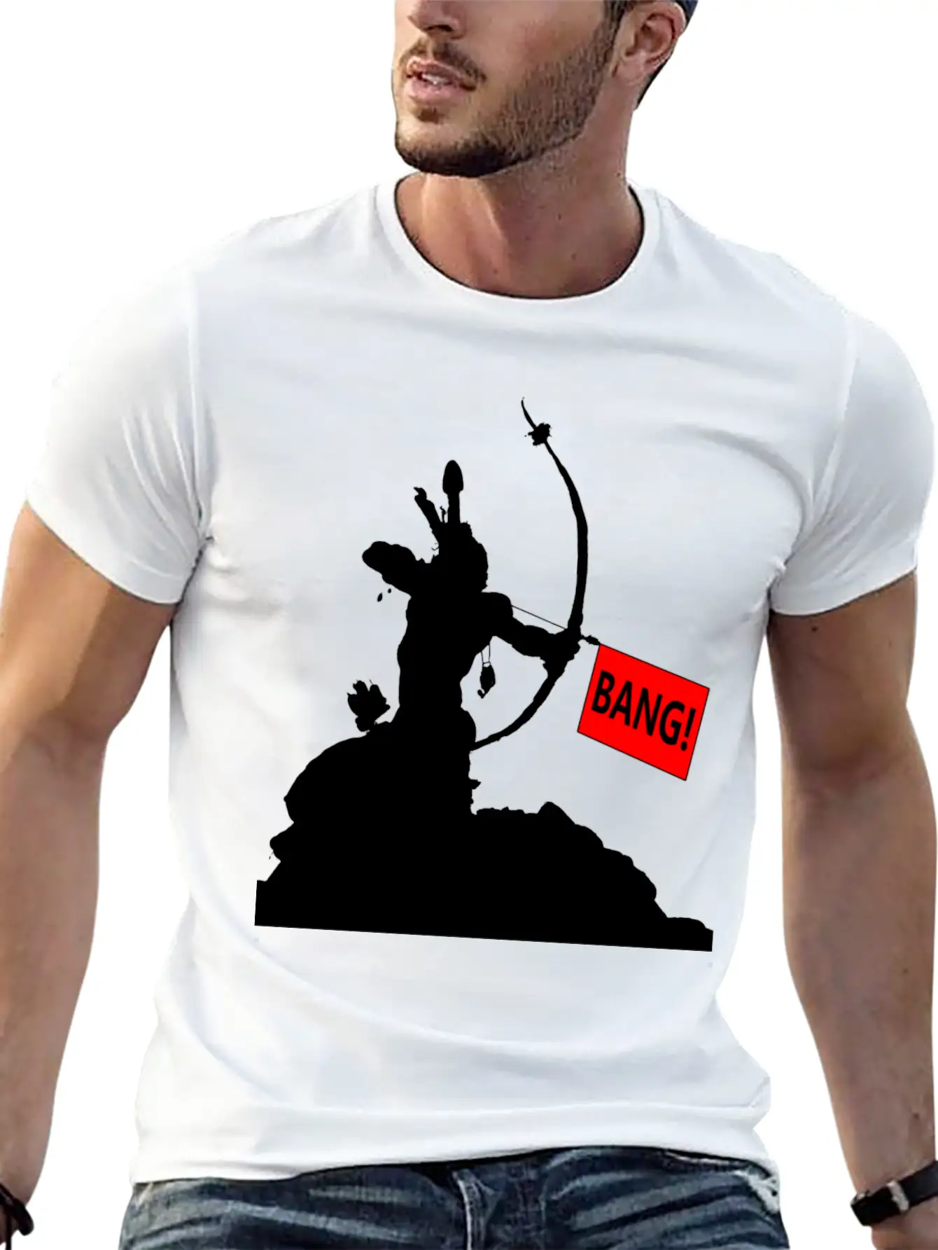 Arrow Bang Funny T-shirt Unisex Casual T-Shirt ��� Clean Design For Daily Comfort