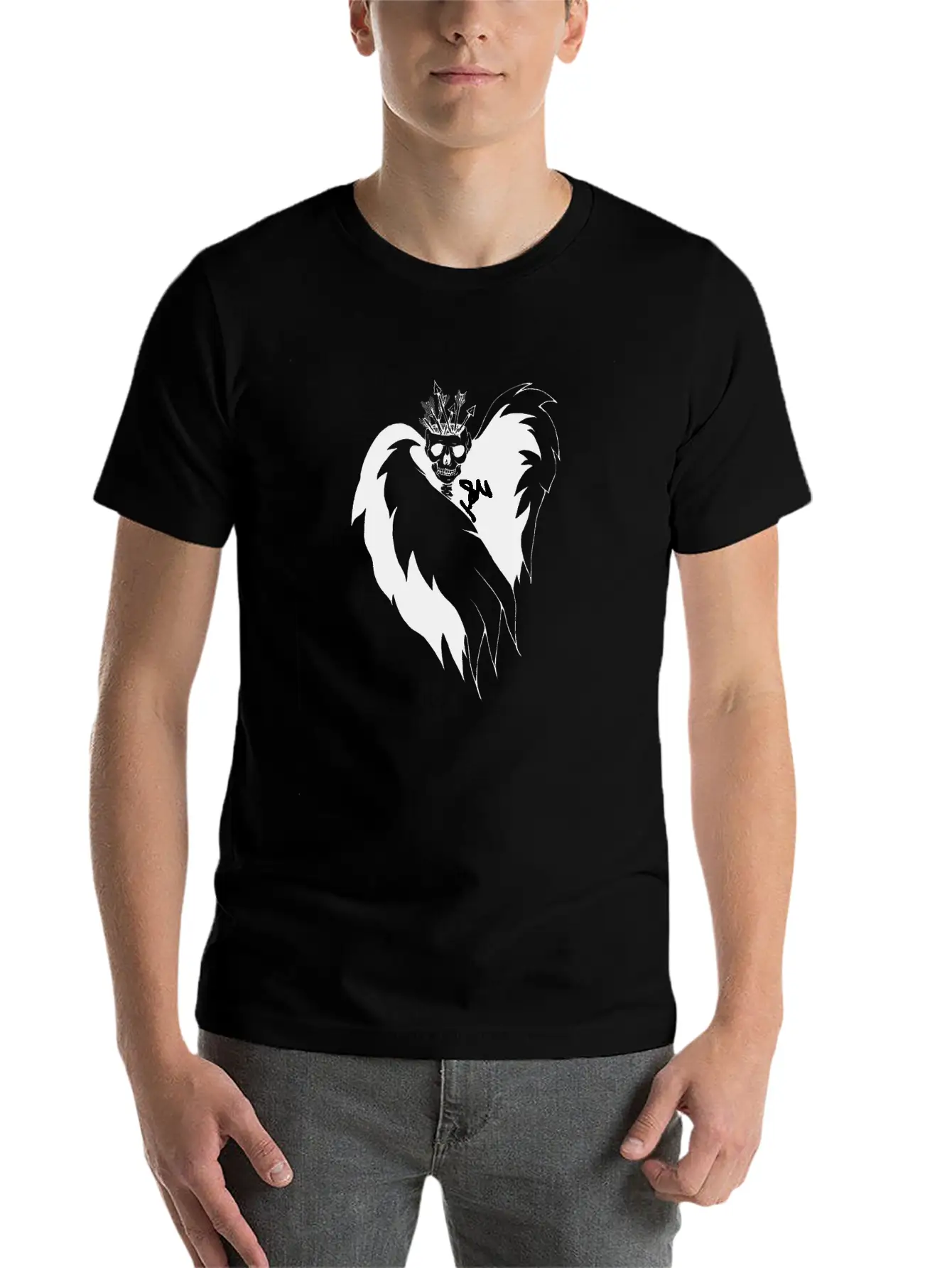 Arrow Crown Lightweight Cotton T-Shirt – Daily Comfort Graphic Shirt