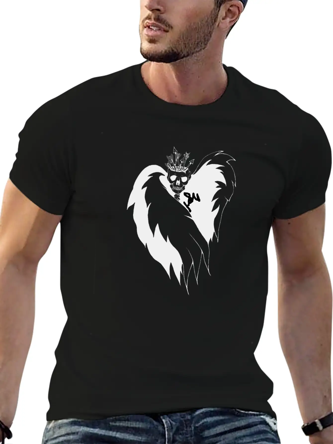 Arrow Crown Lightweight Cotton T-Shirt – Daily Comfort Graphic Shirt
