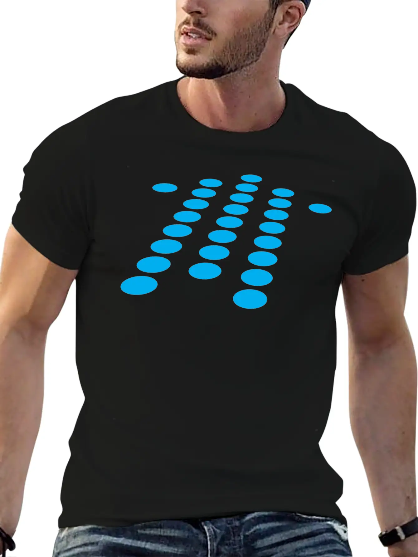 Arrow Dots Relaxed Everyday Tee – Lightweight And Durable Cotton