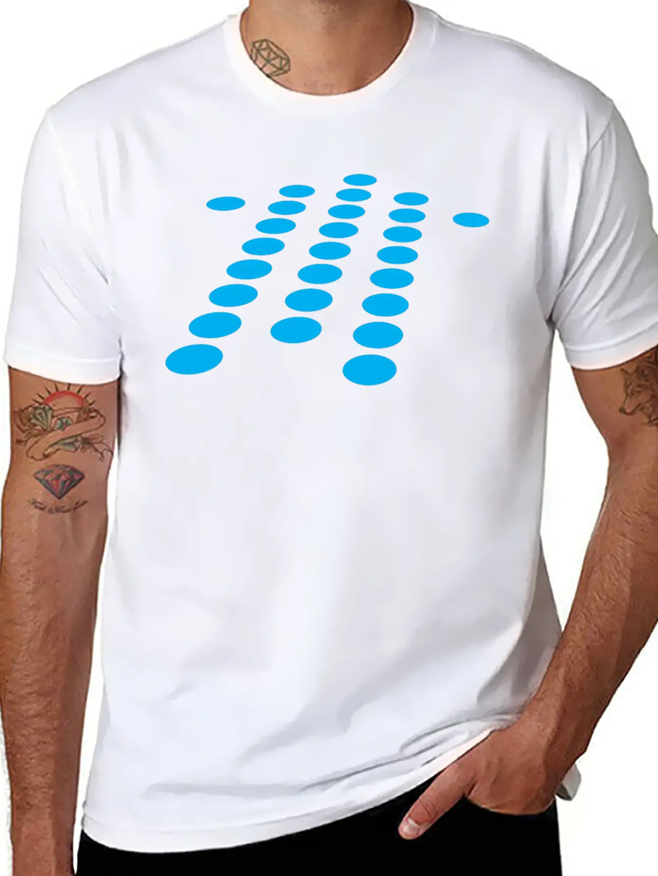 Arrow Dots Relaxed Everyday Tee – Lightweight And Durable Cotton