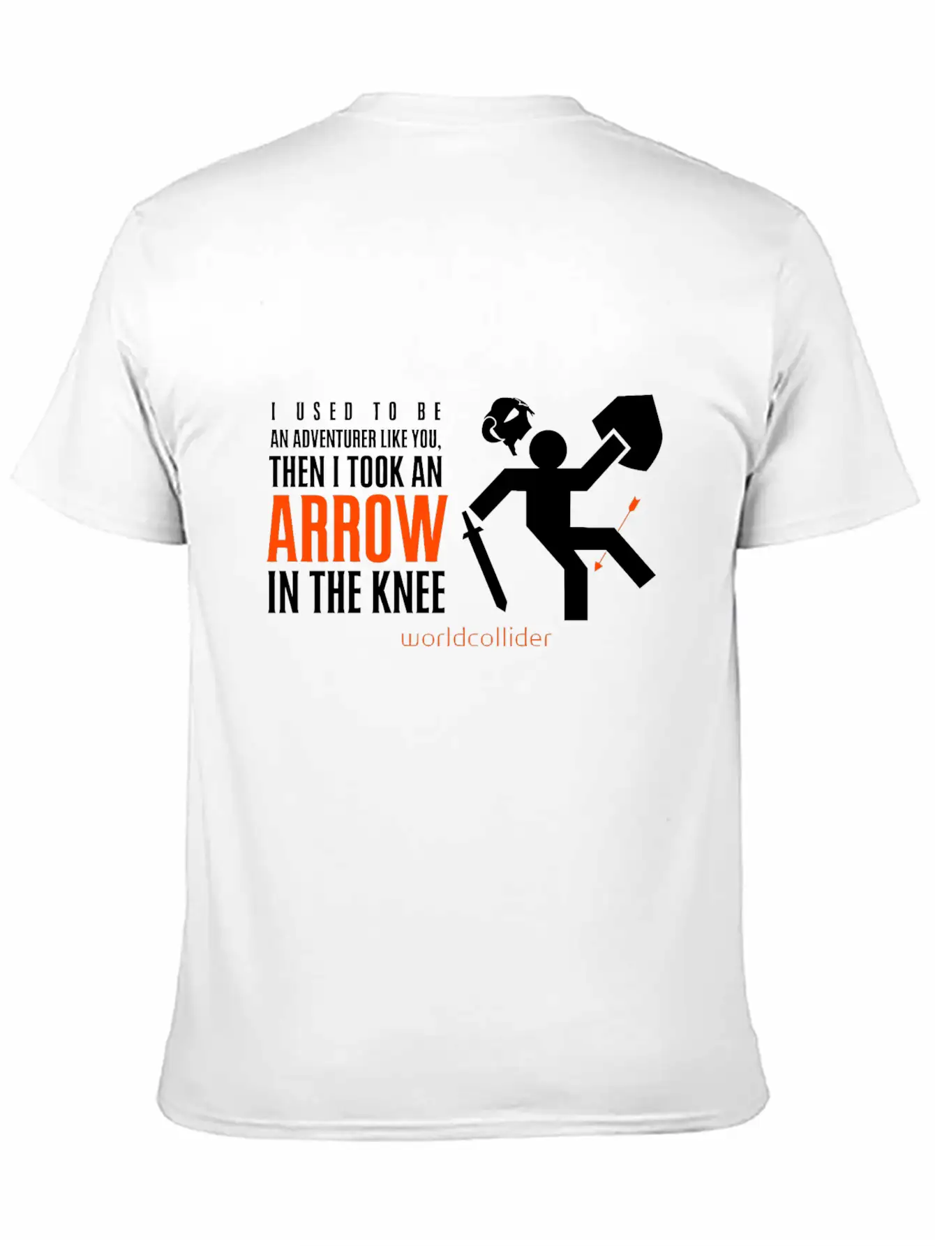 Arrow In The Knee Cartoon Amazing Style Art Basic Graphic T-Shirt – Daily Comfort In Soft Cotton