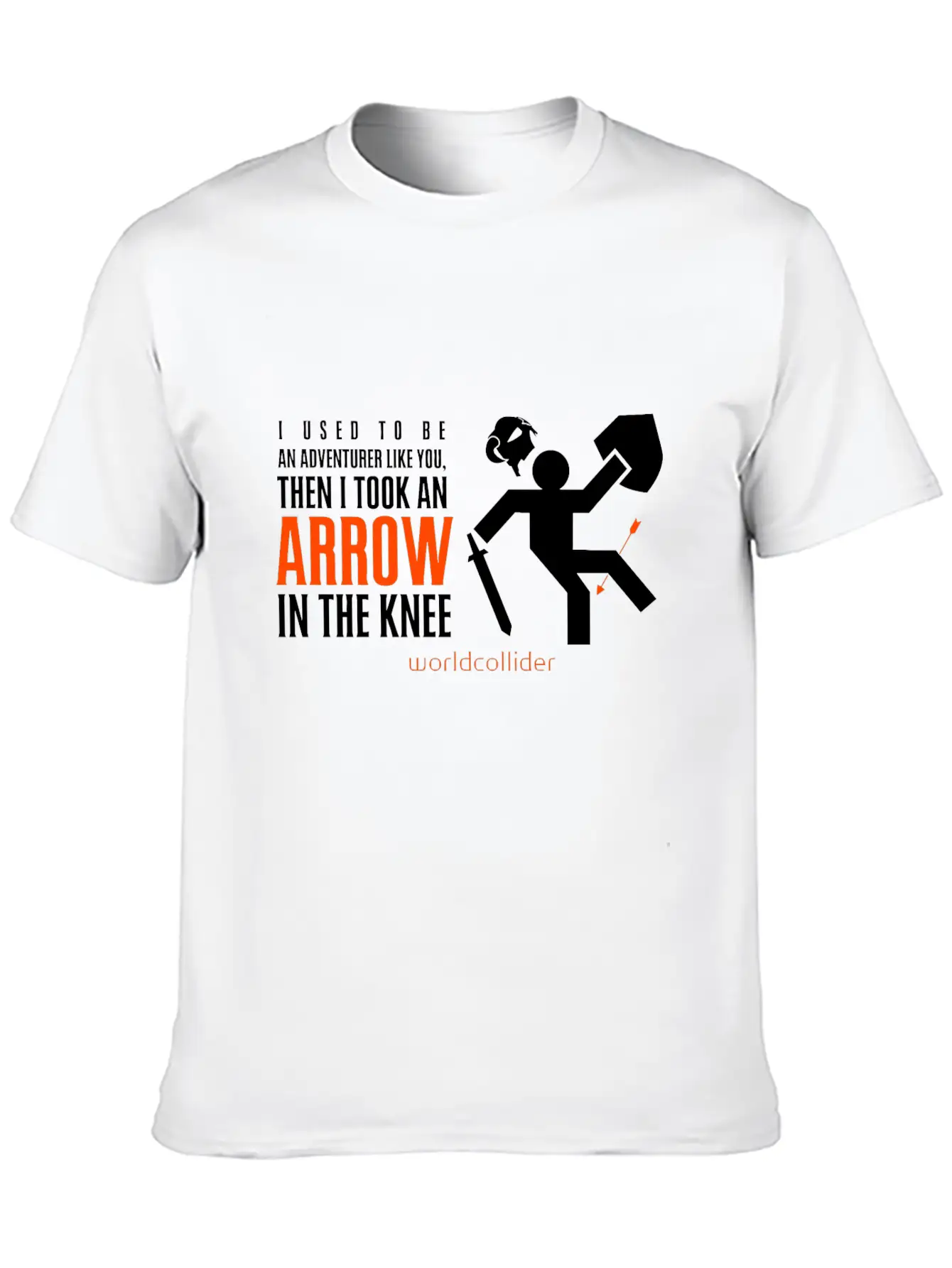 Arrow In The Knee Cartoon Amazing Style Art Basic Graphic T-Shirt – Daily Comfort In Soft Cotton