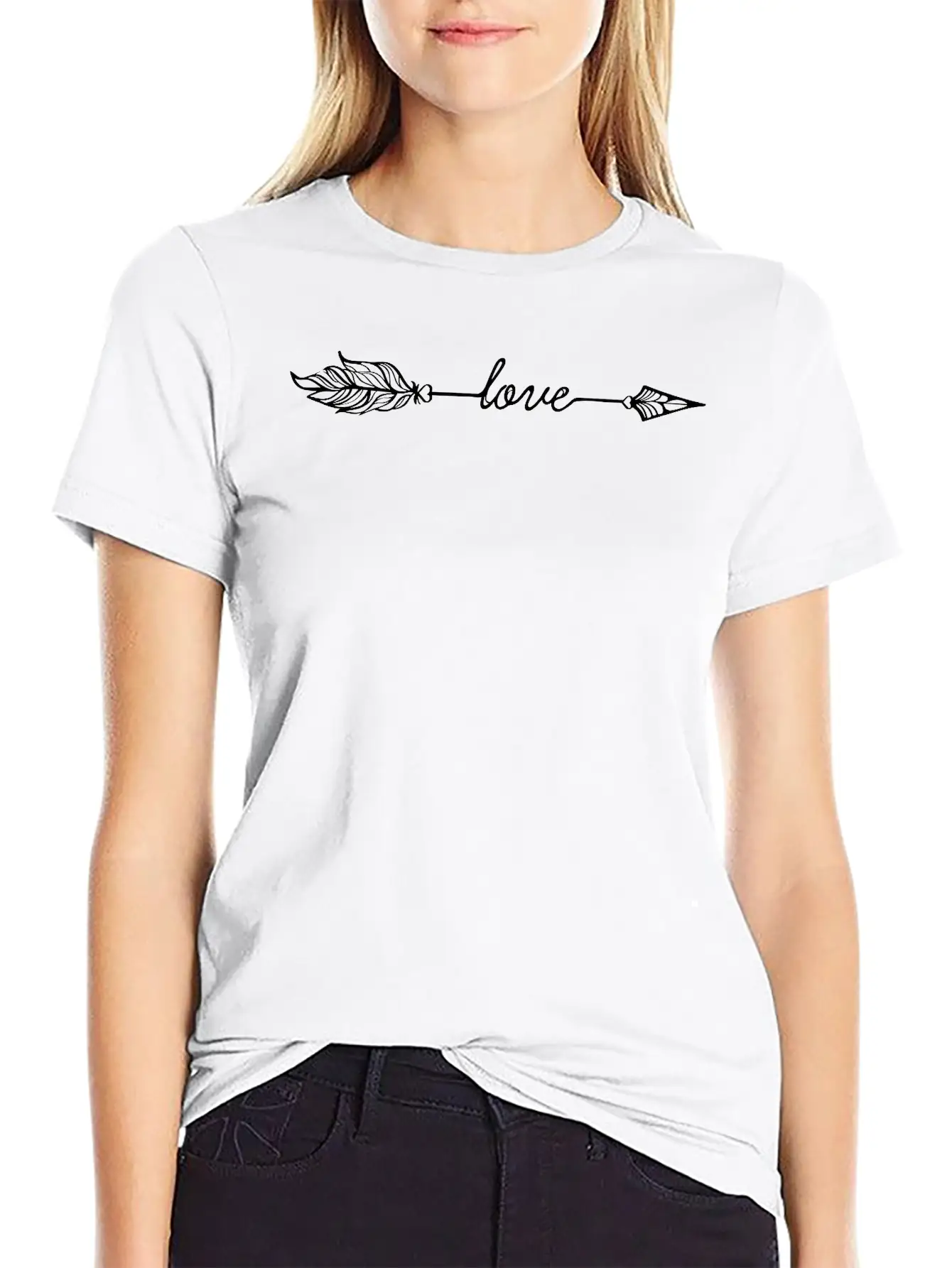 Arrow Love (Archery By BOWTIQUE) Relaxed Everyday Tee – Lightweight And Durable Cotton