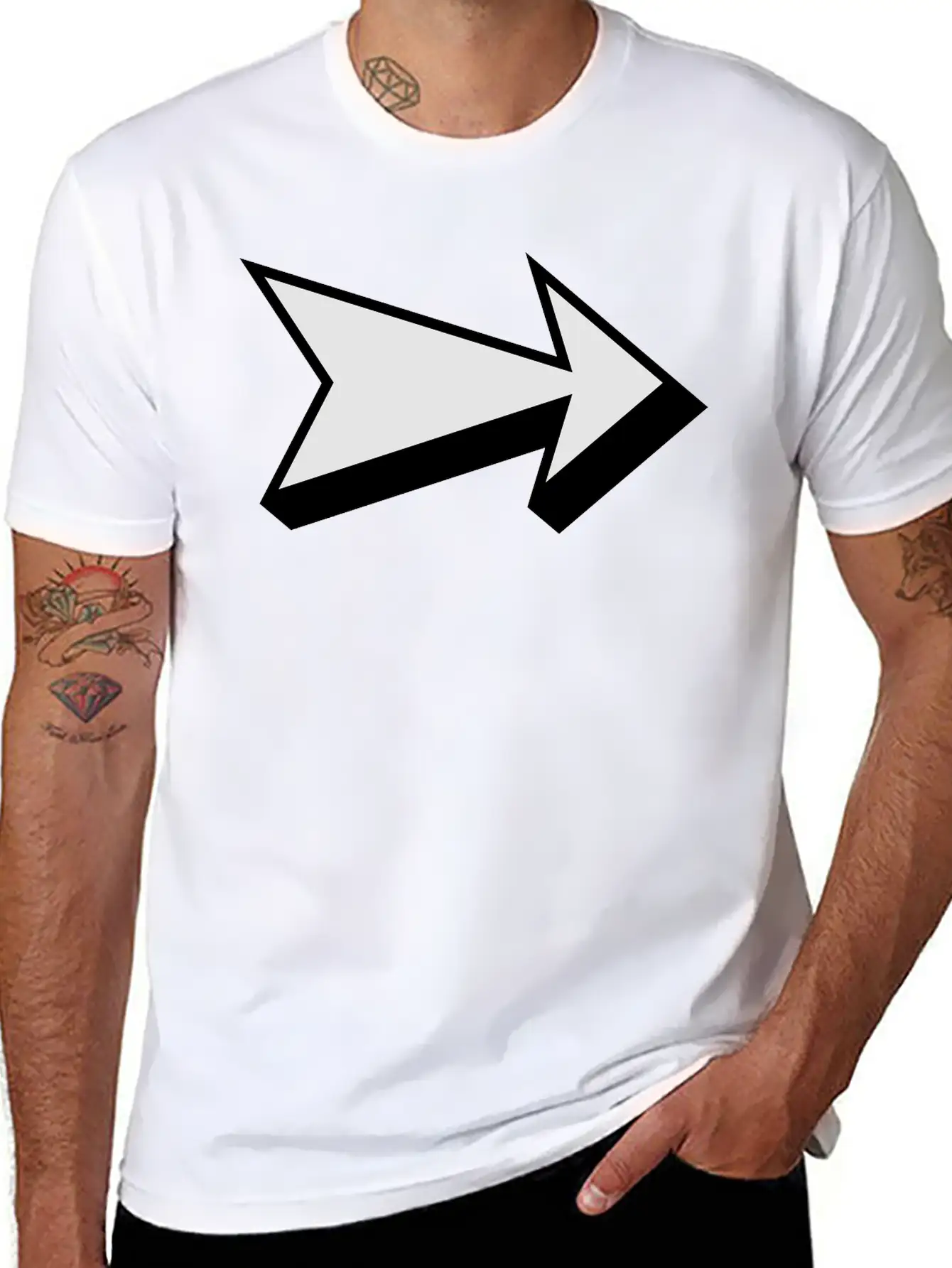 Arrow Soft Cotton Short Sleeve Tee – Unisex Wardrobe Staple