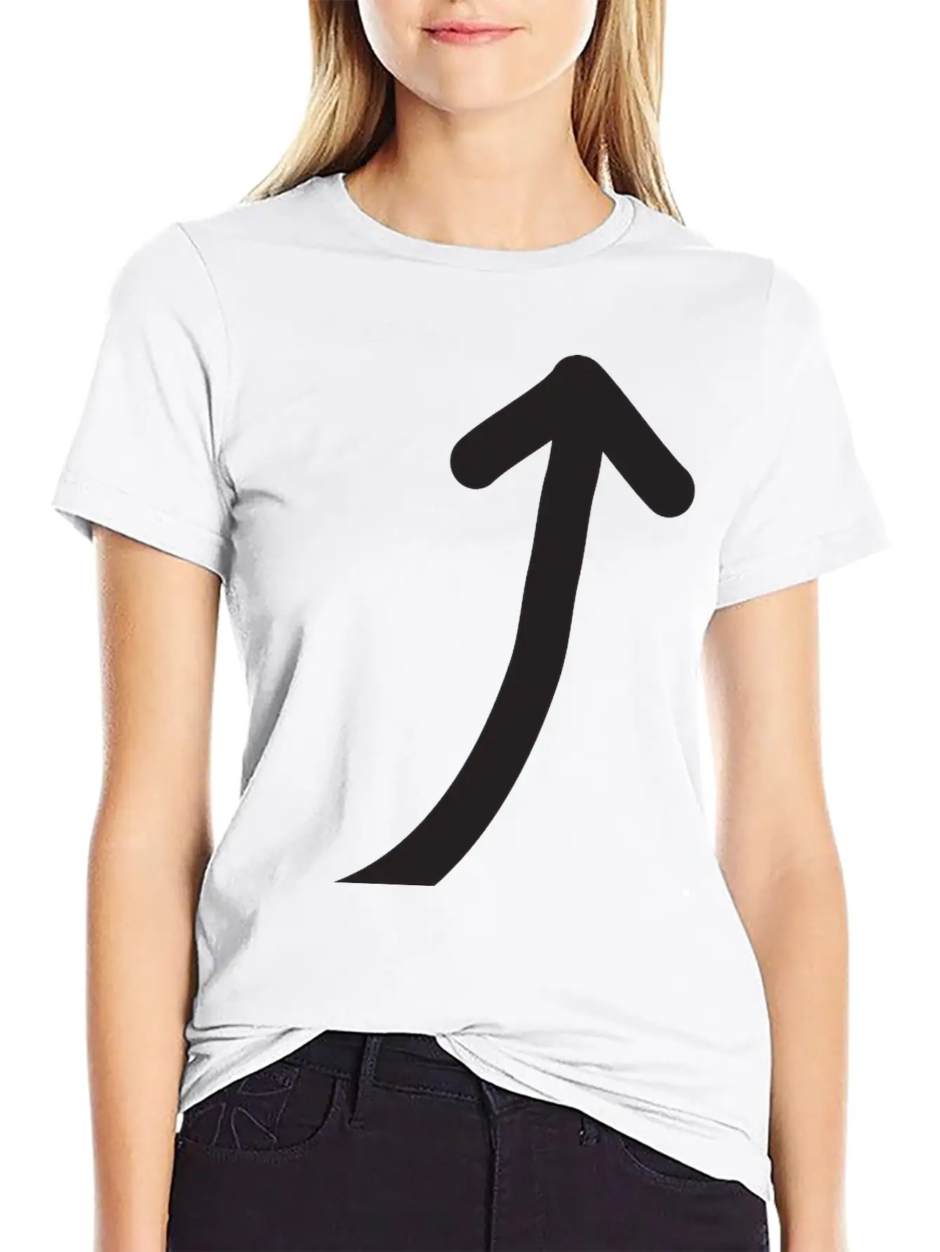 Arrow Up Modern Fit Casual T-Shirt ��� Clean And Versatile Design