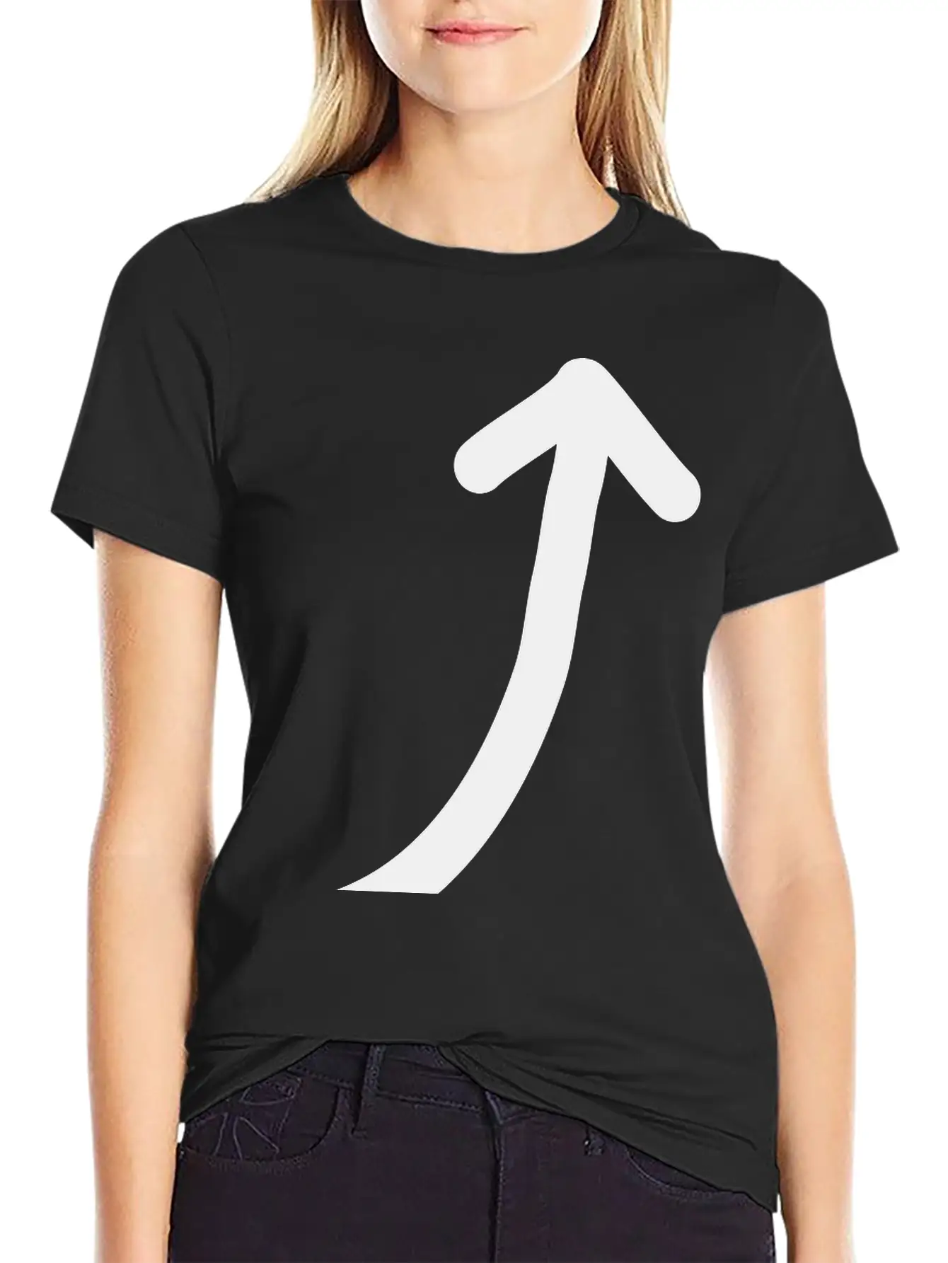 Arrow Up Modern Fit Casual T-Shirt ��� Clean And Versatile Design