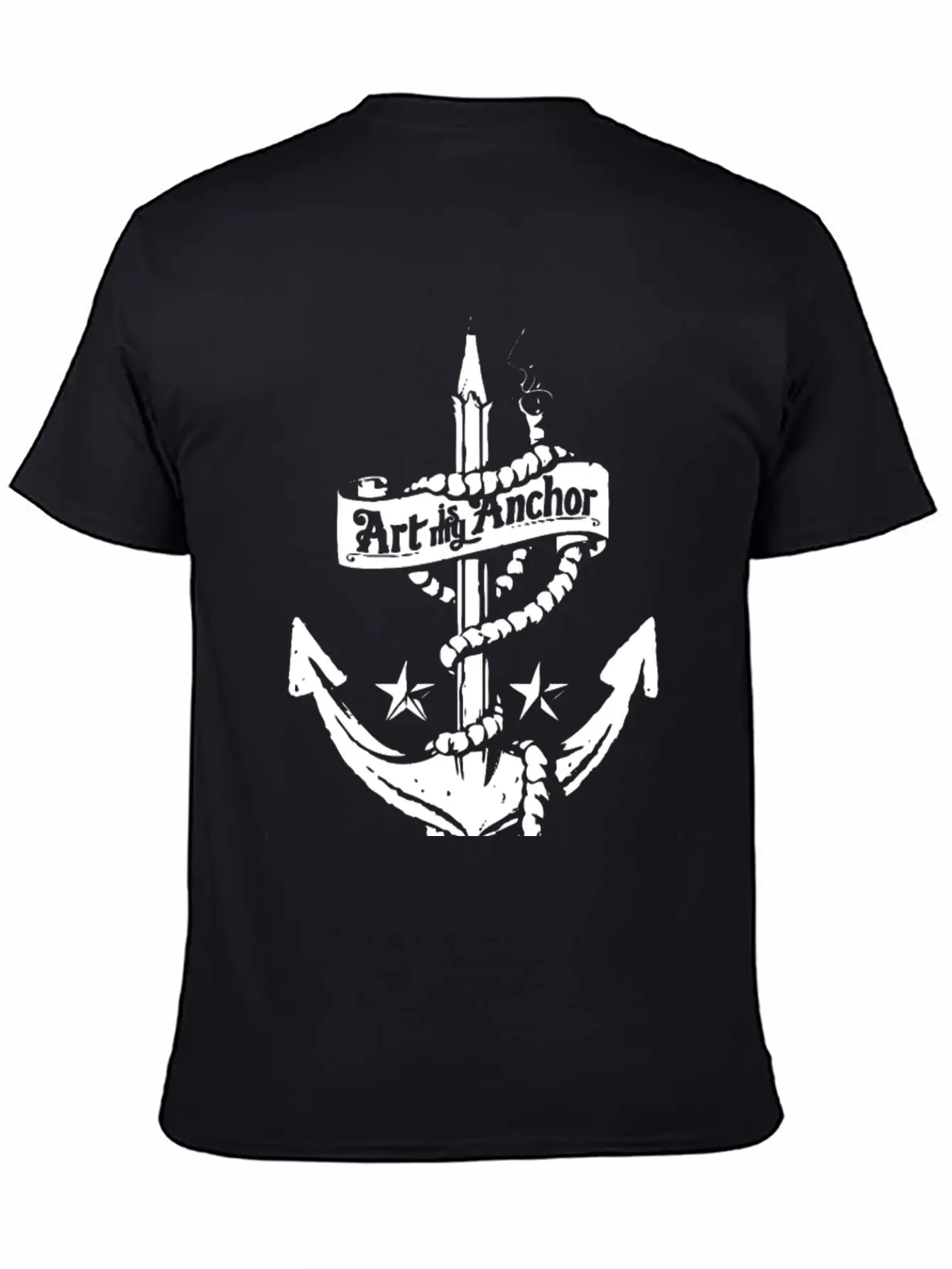 Art Is My Anchor Classic Fit Graphic Tee For Daily Comfort – Unisex Cotton Shirt