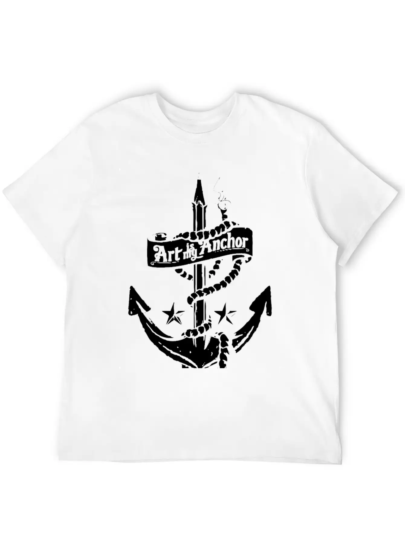 Art Is My Anchor Classic Fit Graphic Tee For Daily Comfort – Unisex Cotton Shirt