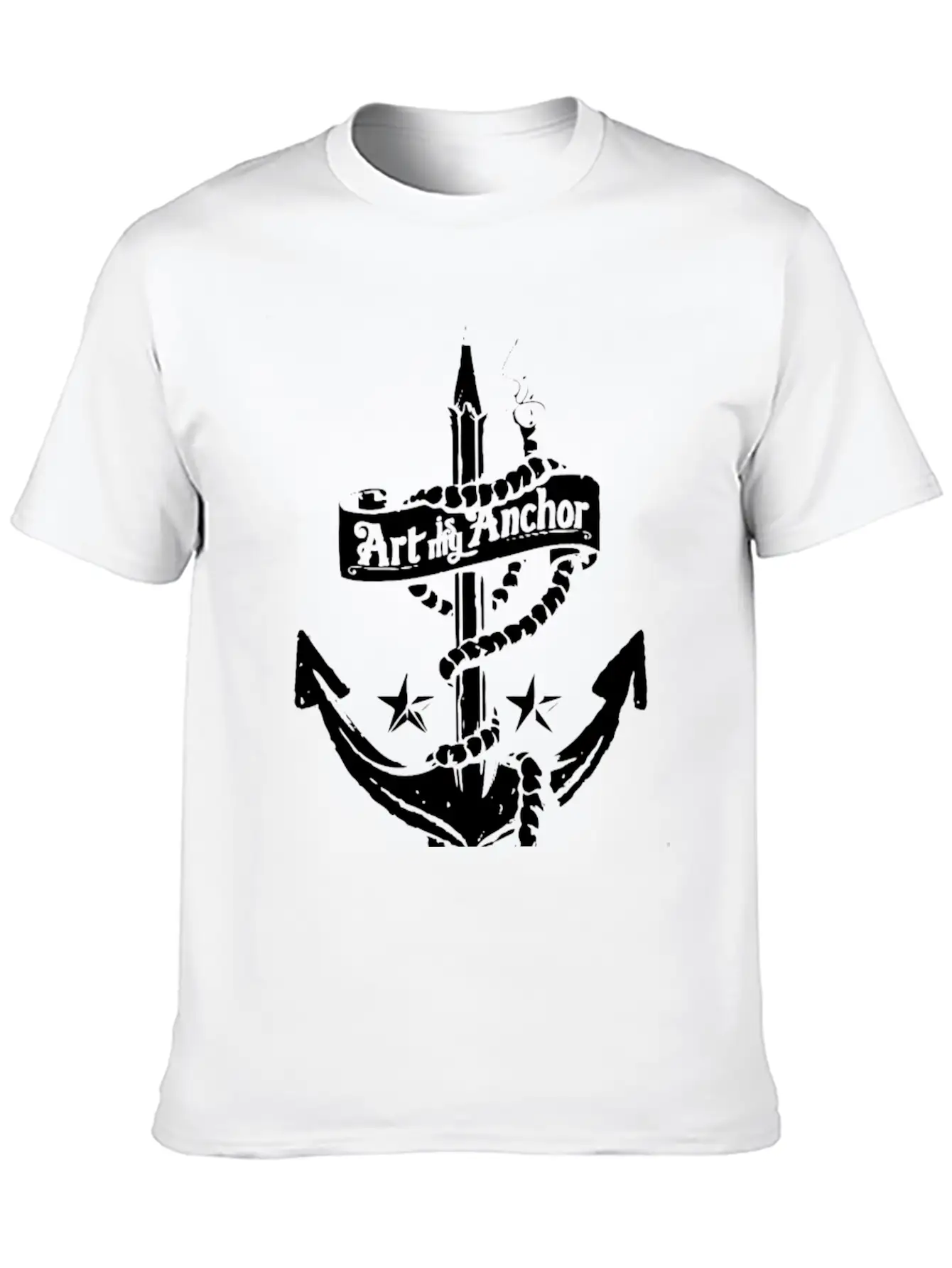 Art Is My Anchor Classic Fit Graphic Tee For Daily Comfort – Unisex Cotton Shirt