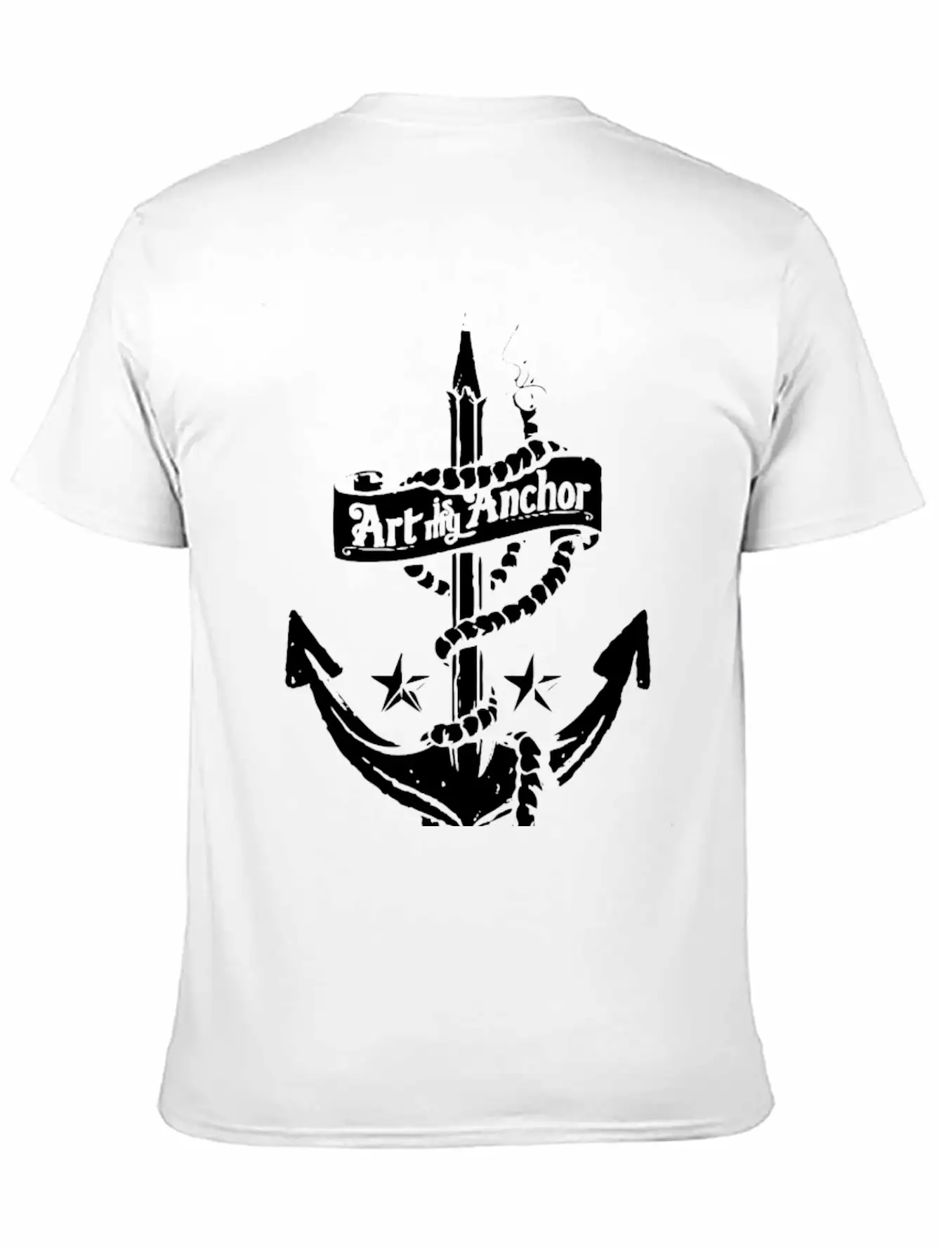 Art Is My Anchor Classic Fit Graphic Tee For Daily Comfort – Unisex Cotton Shirt