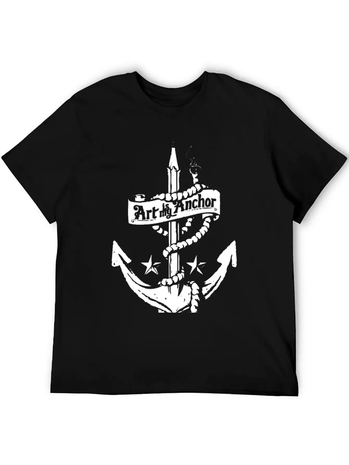 Art Is My Anchor Classic Fit Graphic Tee For Daily Comfort – Unisex Cotton Shirt