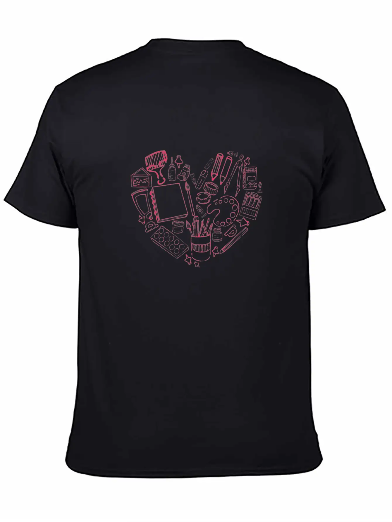Art Teacher Heart Love Modern Fit Casual T-Shirt – Clean And Versatile Design