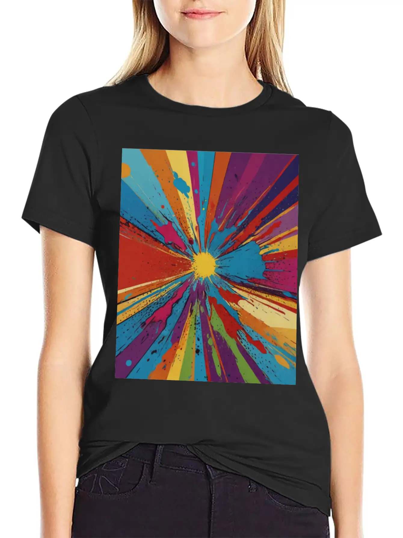 Artfully Designed Pop Art T-Shirt Basic Graphic T-Shirt – Daily Comfort In Soft Cotton