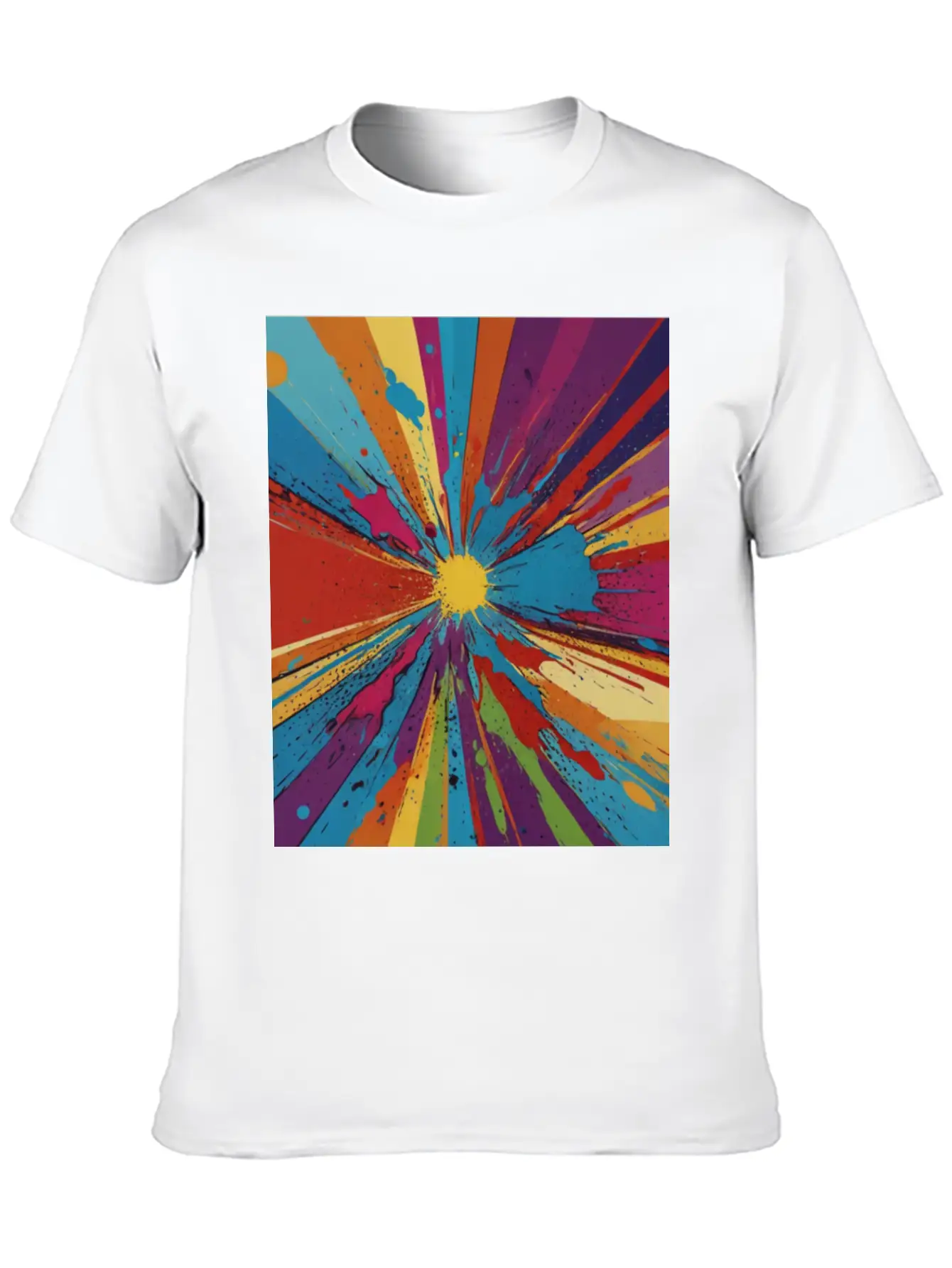 Artfully Designed Pop Art T-Shirt Basic Graphic T-Shirt – Daily Comfort In Soft Cotton