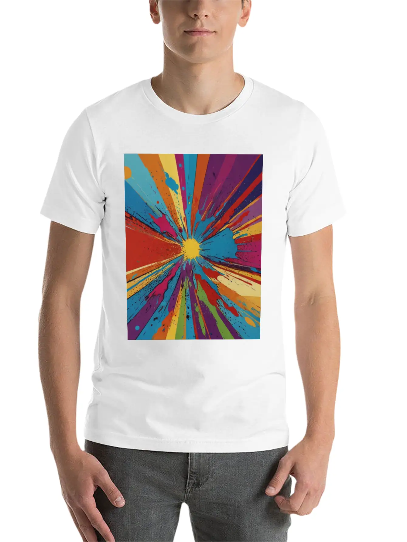 Artfully Designed Pop Art T-Shirt Basic Graphic T-Shirt – Daily Comfort In Soft Cotton