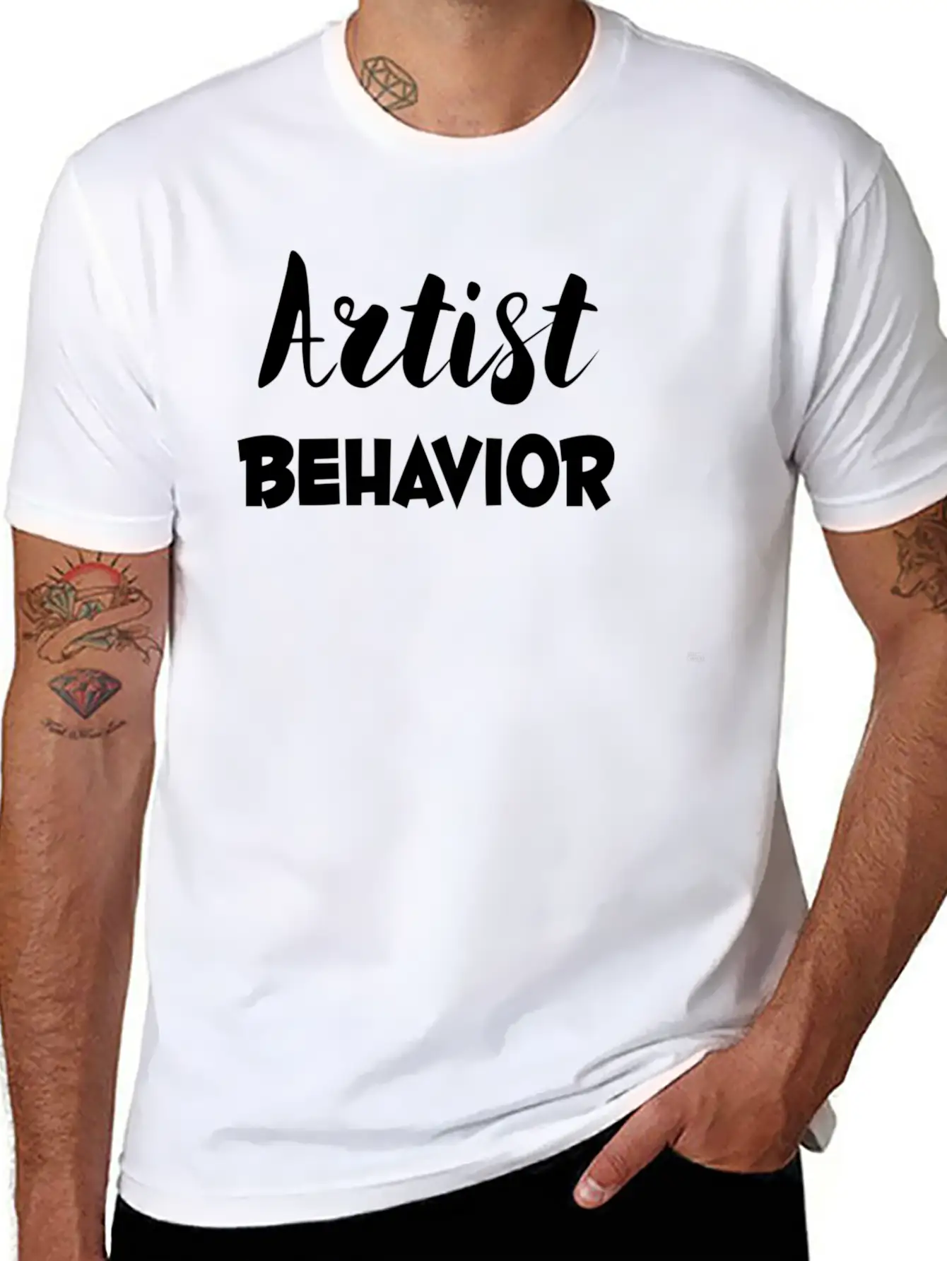 Artist Behavior Lightweight Cotton T-Shirt – Daily Comfort Graphic Shirt