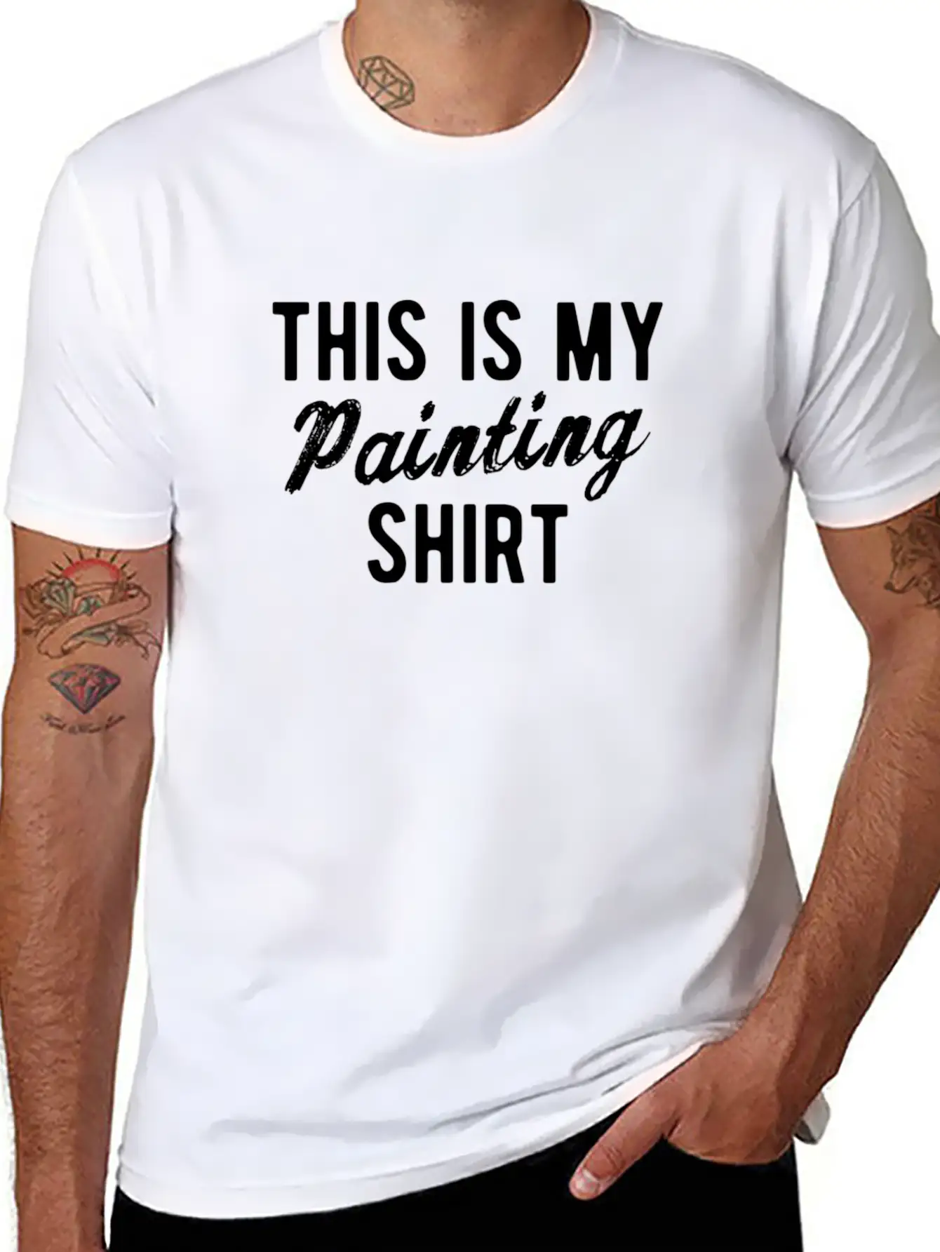 Artist Painting Painter Art Paint Art Teacher Gift Basic Graphic T-Shirt – Daily Comfort In Soft Cotton