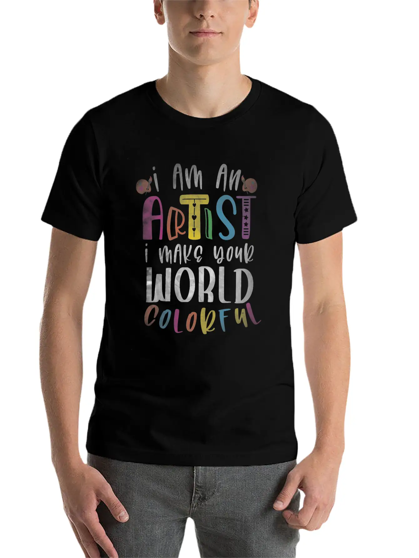 Artist Painting Painter Art Paint Art Teacher Unisex Casual T-Shirt – Clean Design For Daily Comfort