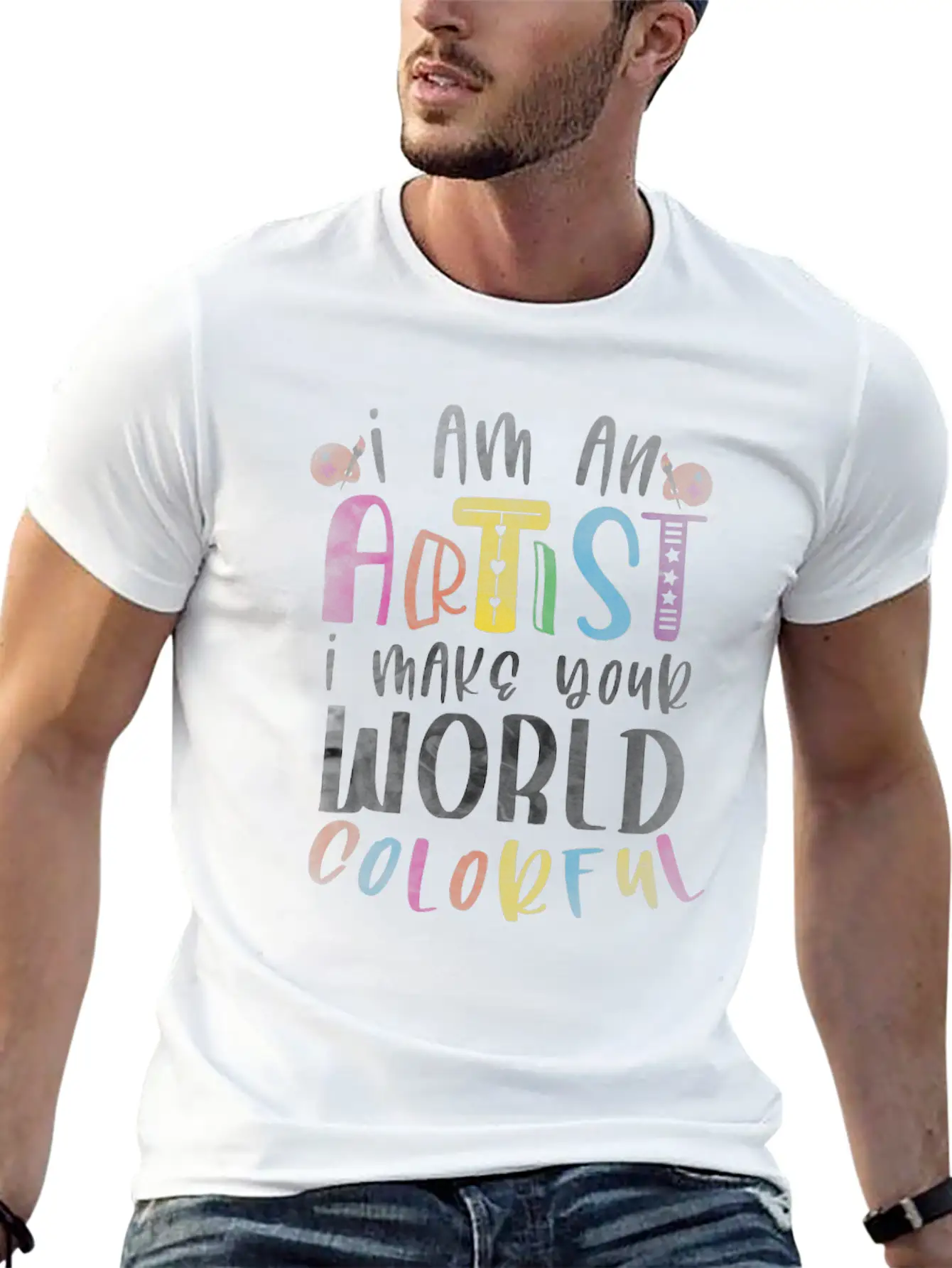Artist Painting Painter Art Paint Art Teacher Unisex Casual T-Shirt – Clean Design For Daily Comfort