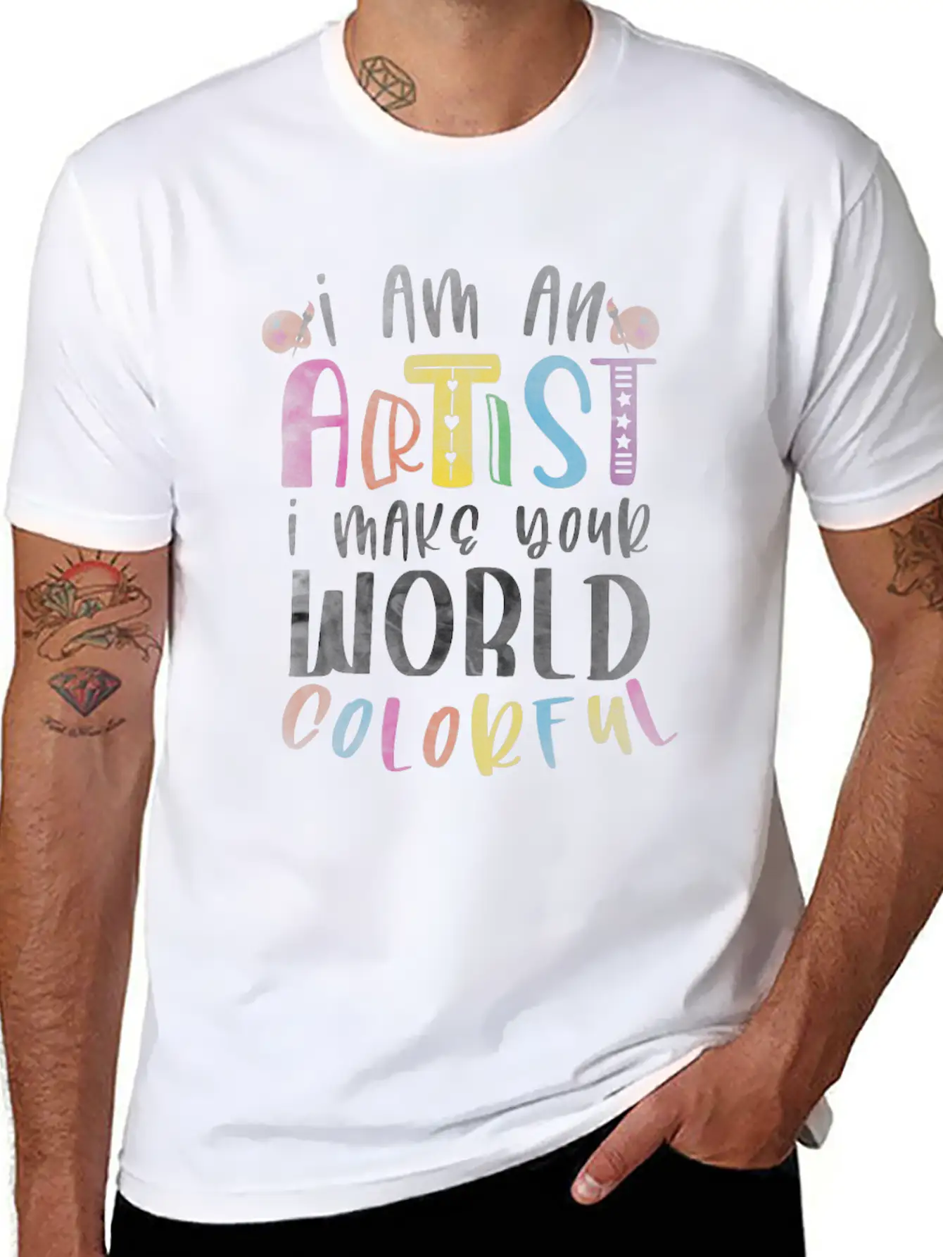 Artist Painting Painter Art Paint Art Teacher Unisex Casual T-Shirt – Clean Design For Daily Comfort