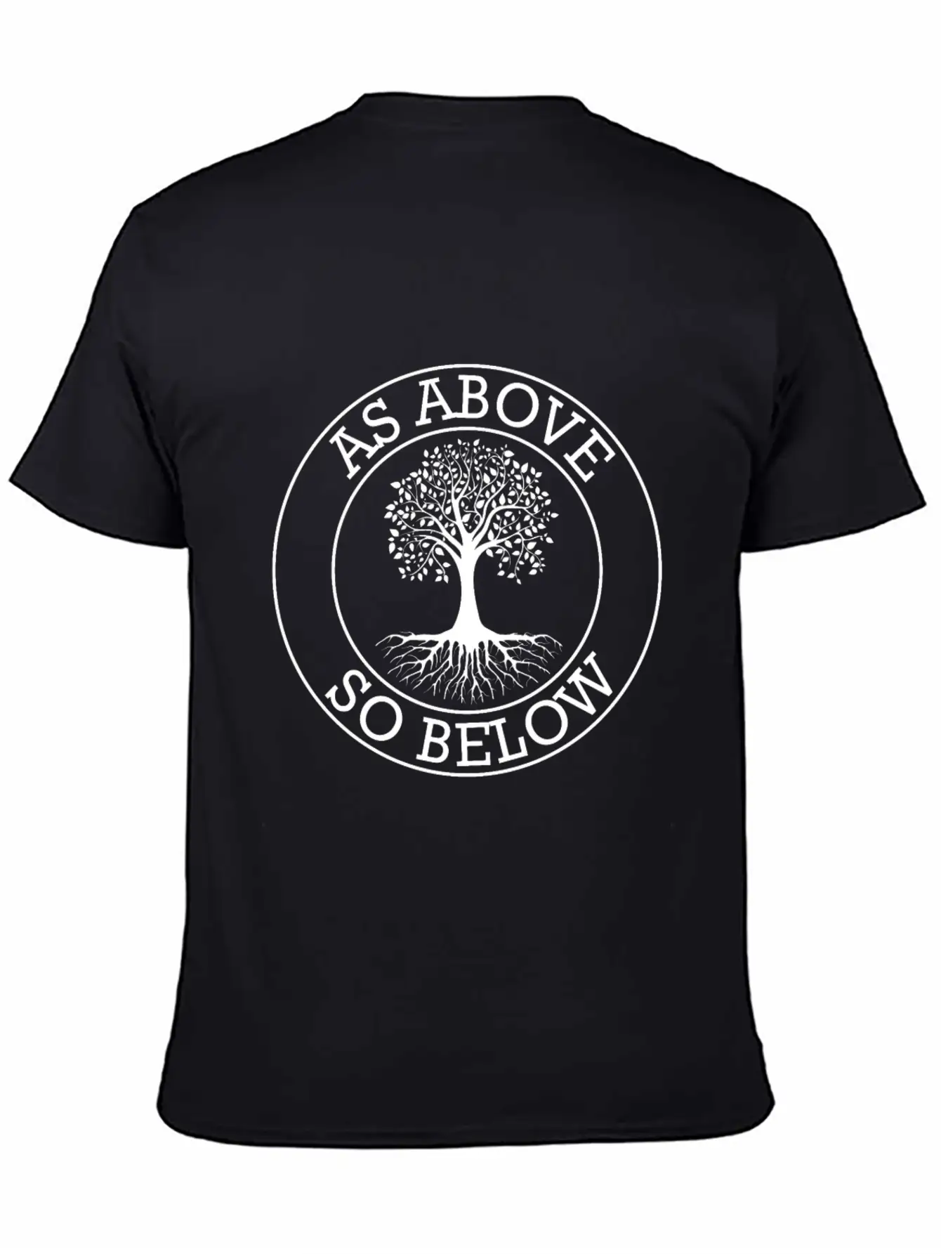 As Above, So Below - Spirituality Tree Unisex Casual T-Shirt – Clean Design For Daily Comfort