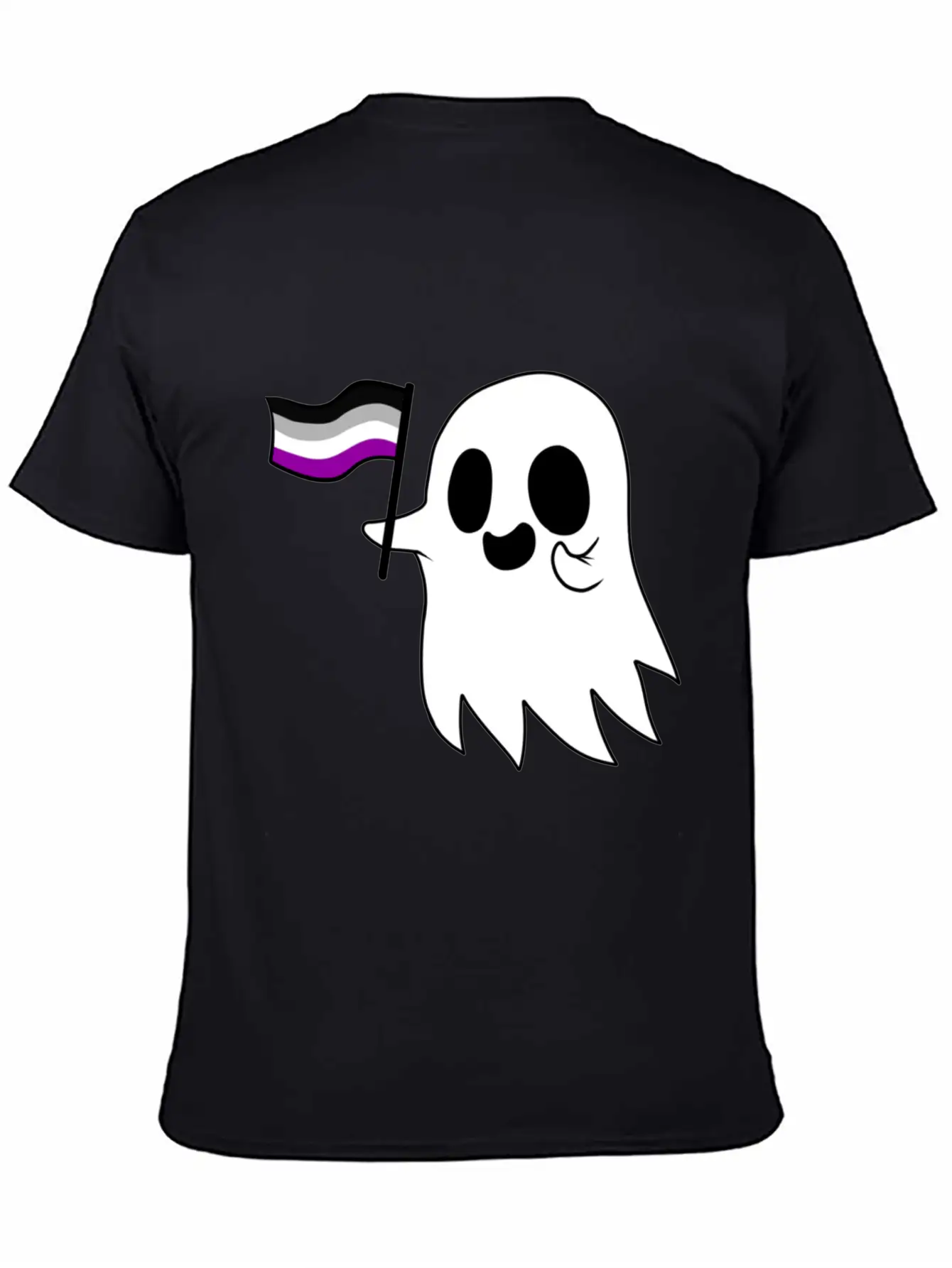 Asexual Pride Ghost Classic T Shirt Classic Fit Graphic Tee For Daily Comfort – Unisex Cotton Shirt