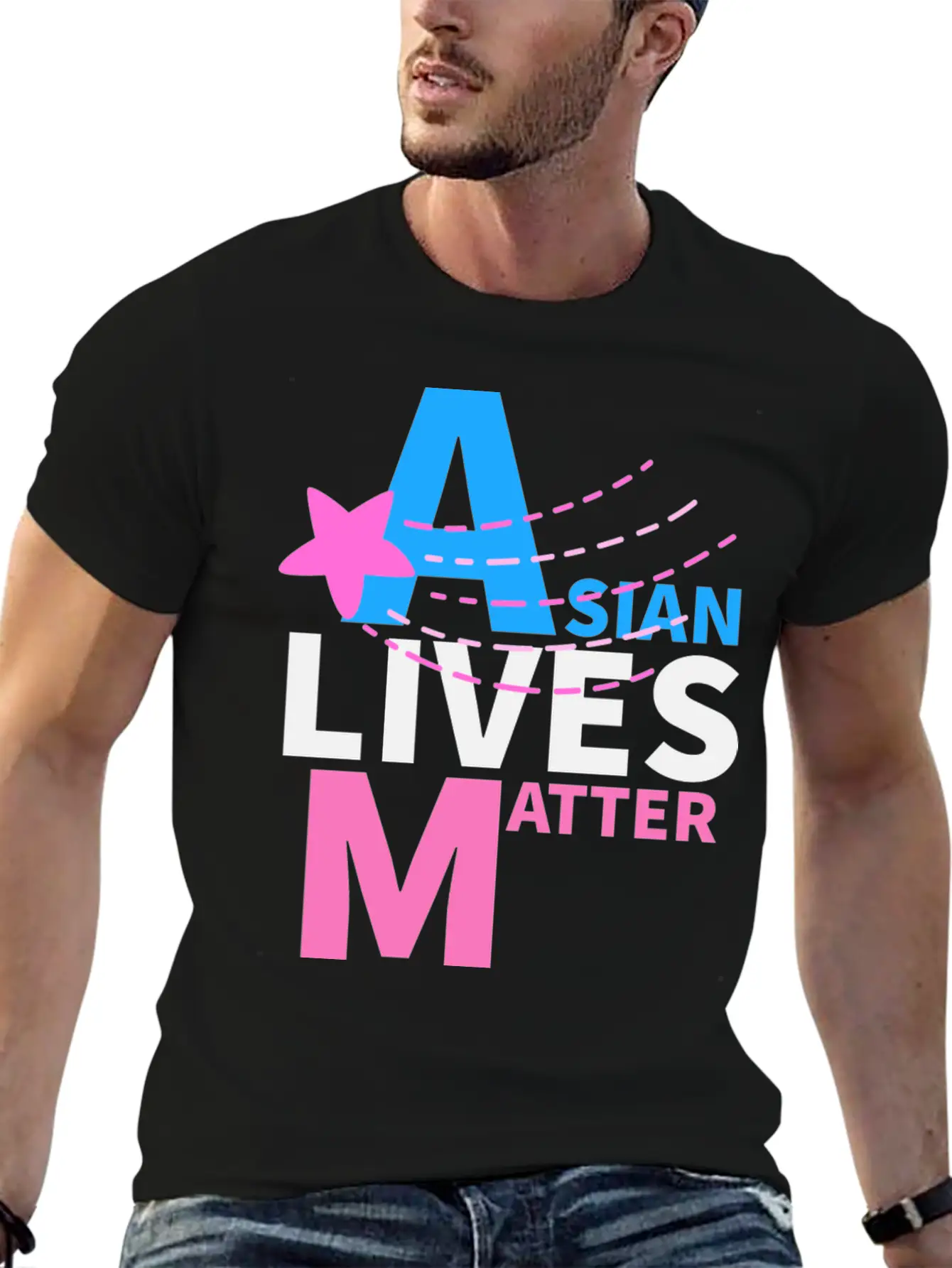 Asian Americain Unisex Casual T-Shirt – Clean Design For Daily Comfort