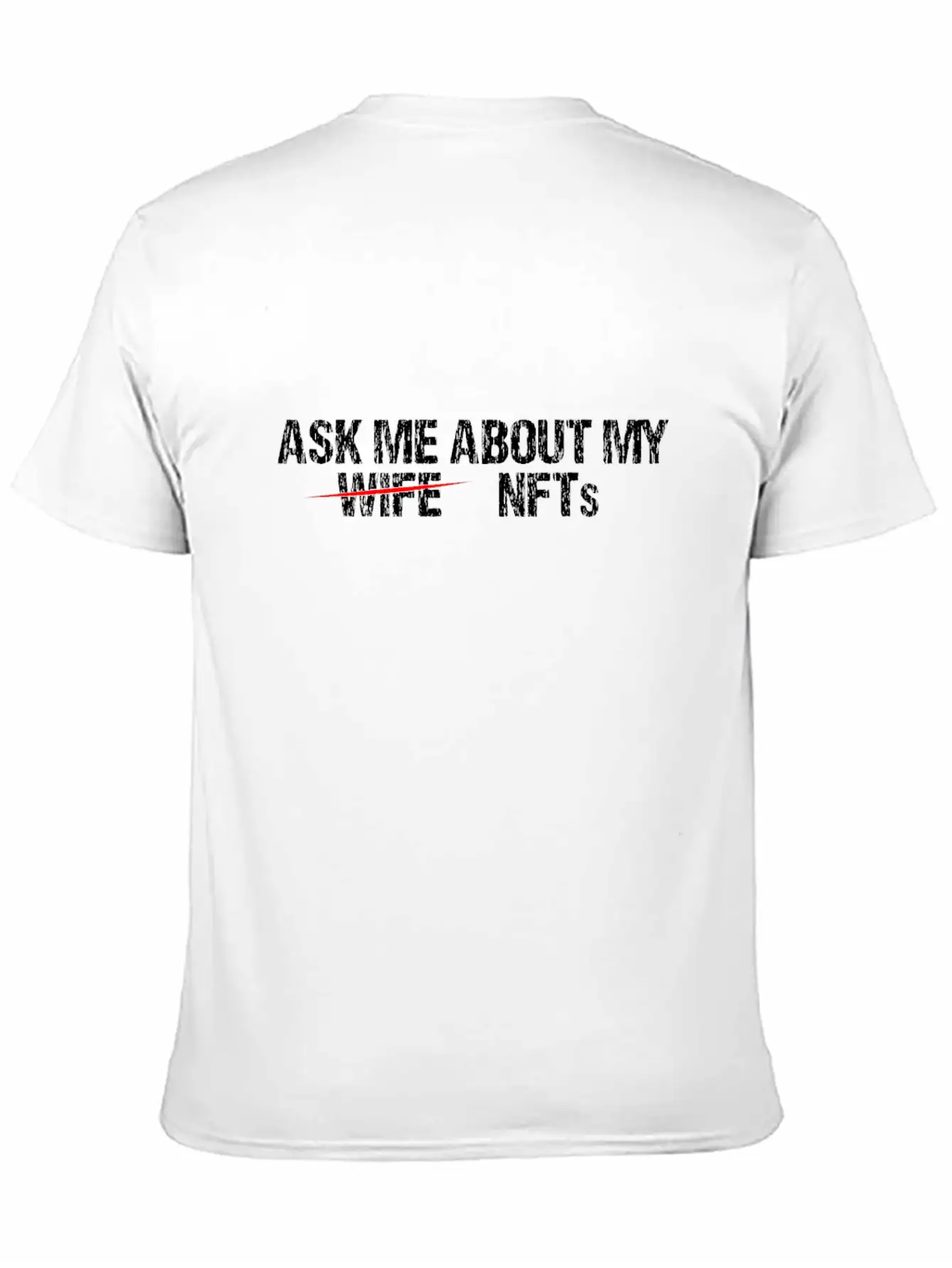 Ask Me About Nft Non-Fungible Token Crypto Art NFT Relaxed Everyday Tee – Lightweight And Durable Cotton