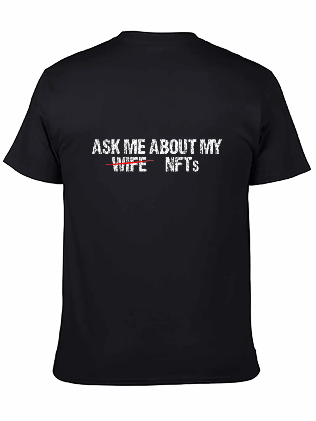Ask Me About Nft Non-Fungible Token Crypto Art NFT Relaxed Everyday Tee – Lightweight And Durable Cotton