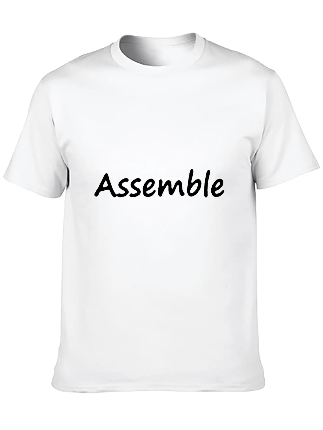 Assemble Lettering Stylish Everyday T-Shirt – Unisex Basic Cotton Tee