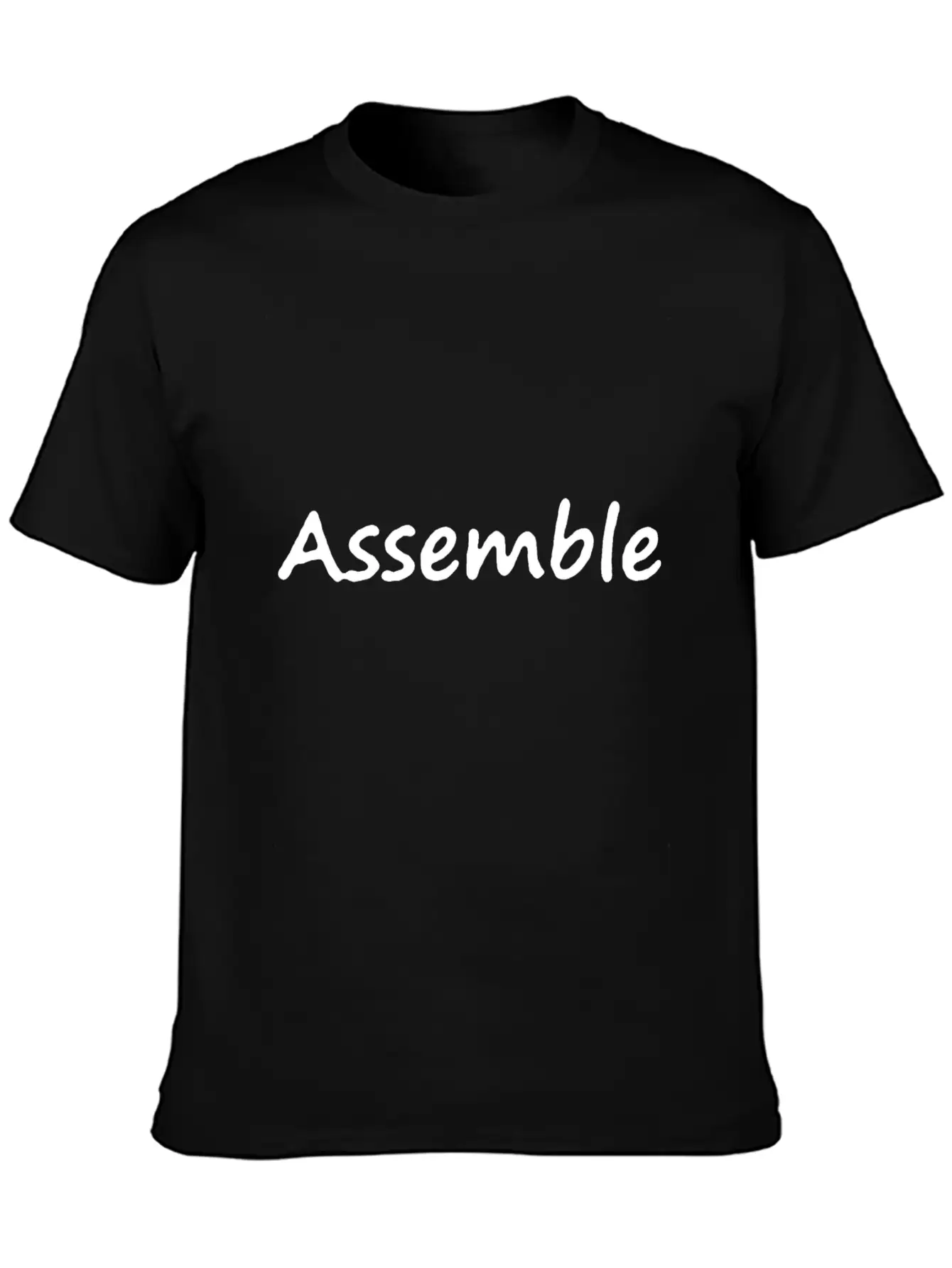 Assemble Lettering Stylish Everyday T-Shirt – Unisex Basic Cotton Tee