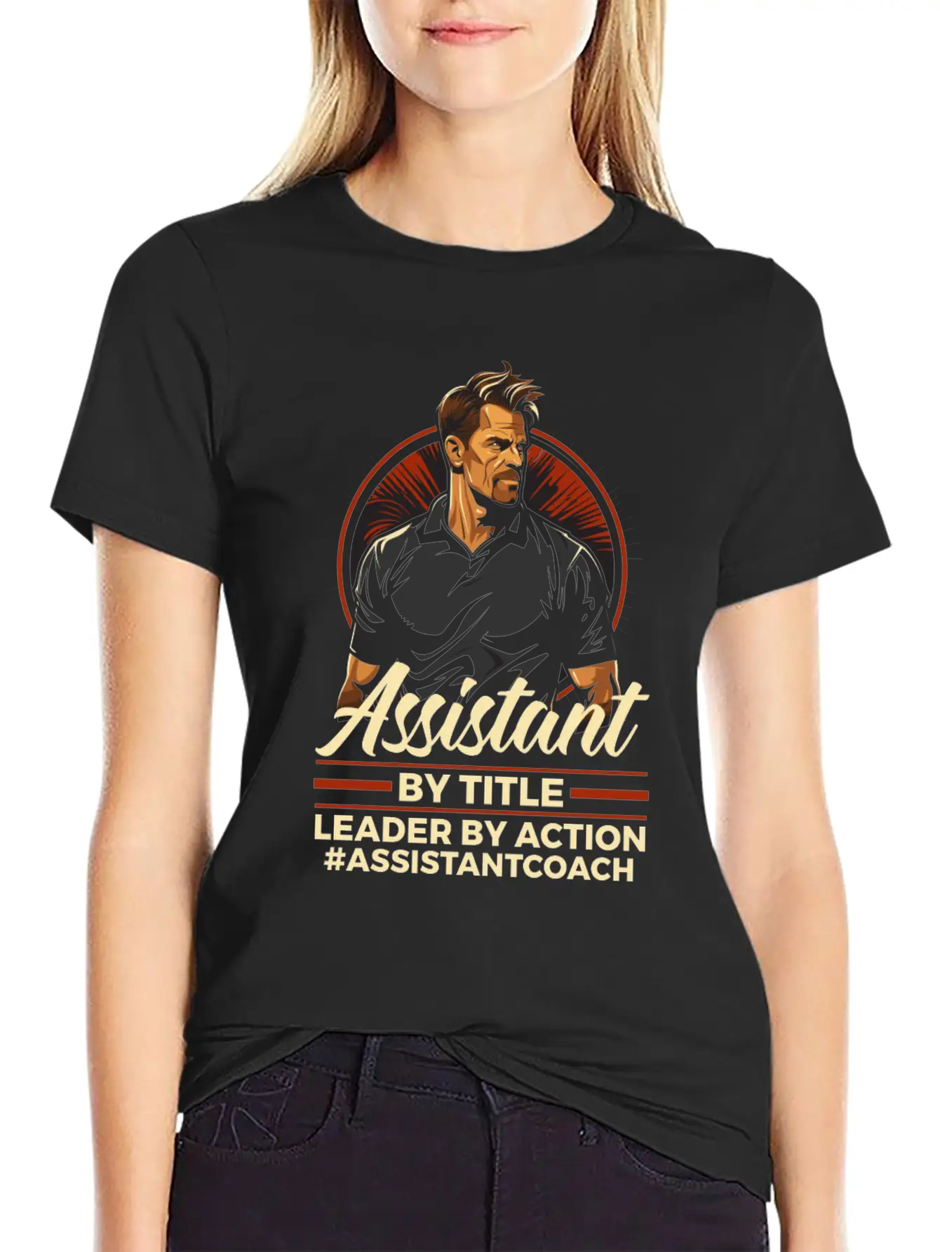 Assistant Coach Sport Trainer Team Coaching Modern Fit Casual T-Shirt – Clean And Versatile Design