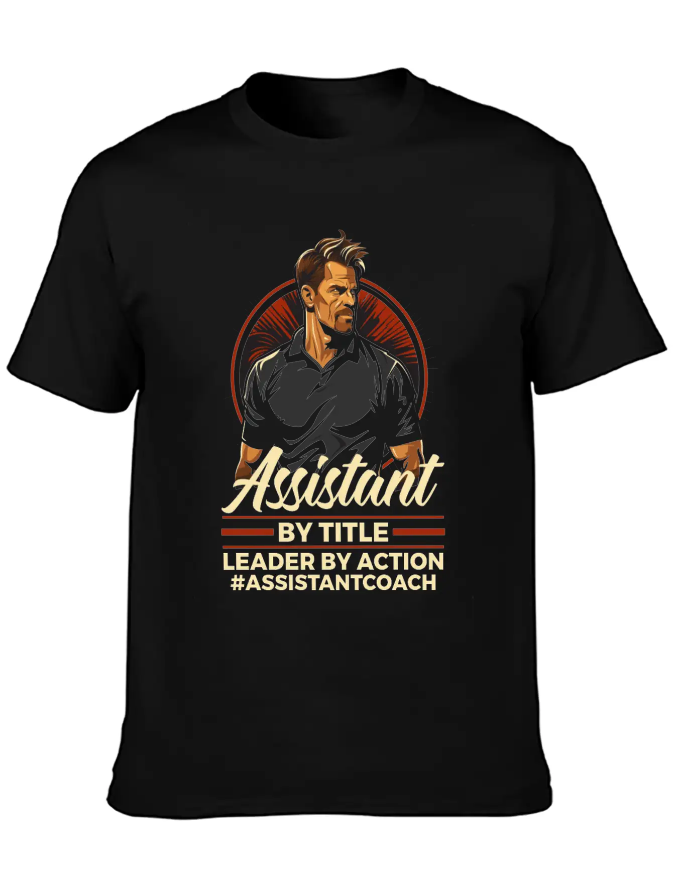 Assistant Coach Sport Trainer Team Coaching Modern Fit Casual T-Shirt – Clean And Versatile Design