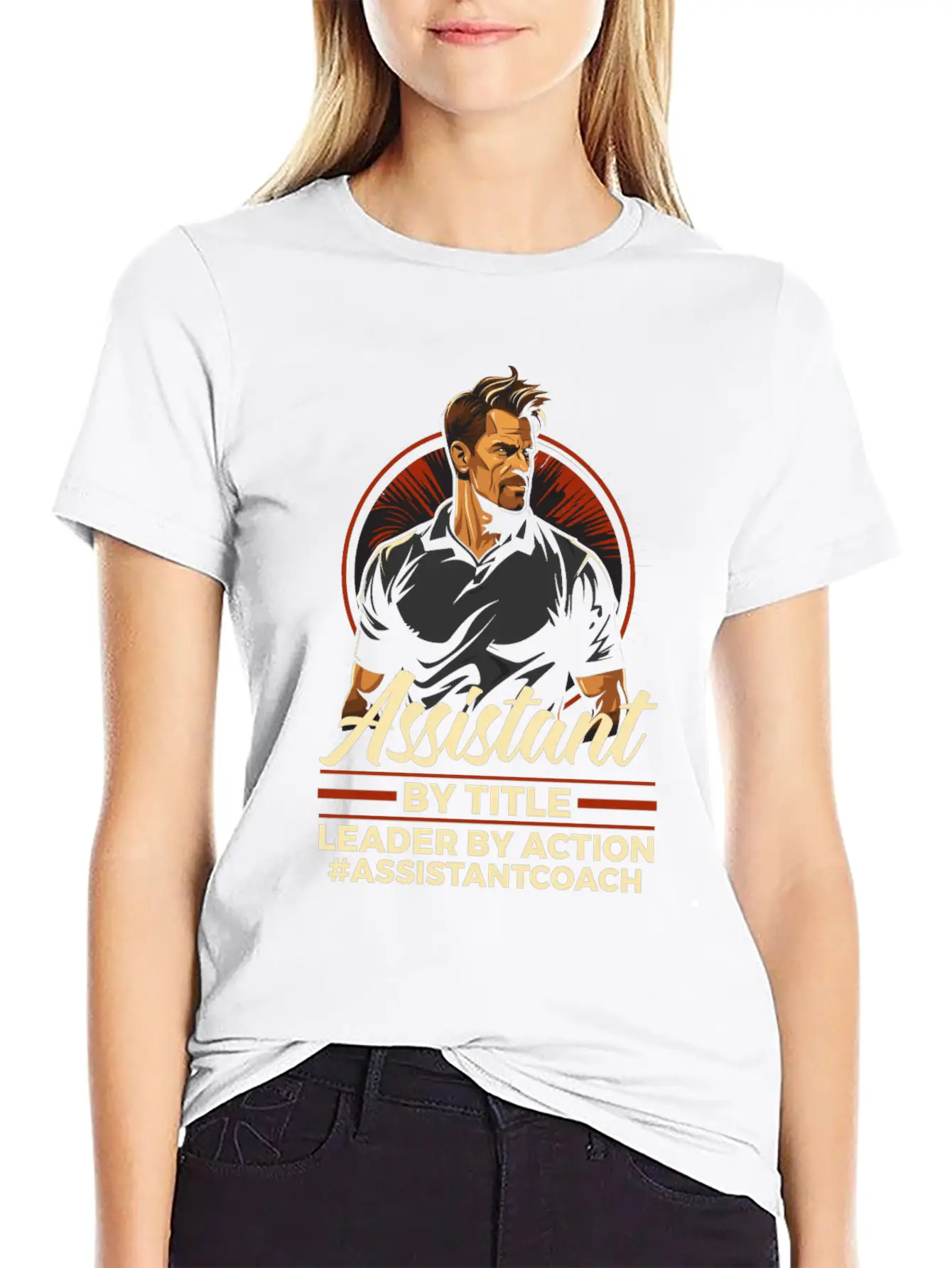 Assistant Coach Sport Trainer Team Coaching Modern Fit Casual T-Shirt – Clean And Versatile Design