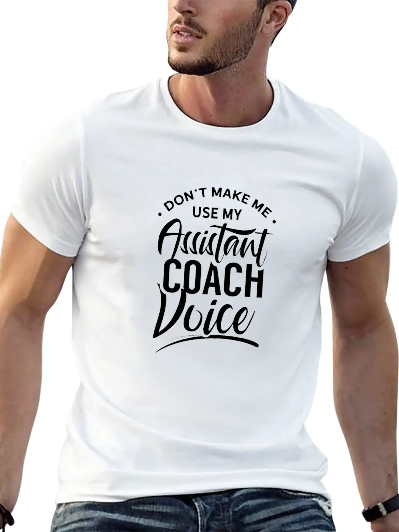 Assistant Trainer Voice Coaches Assistant Coach Lightweight Cotton T-Shirt – Daily Comfort Graphic Shirt