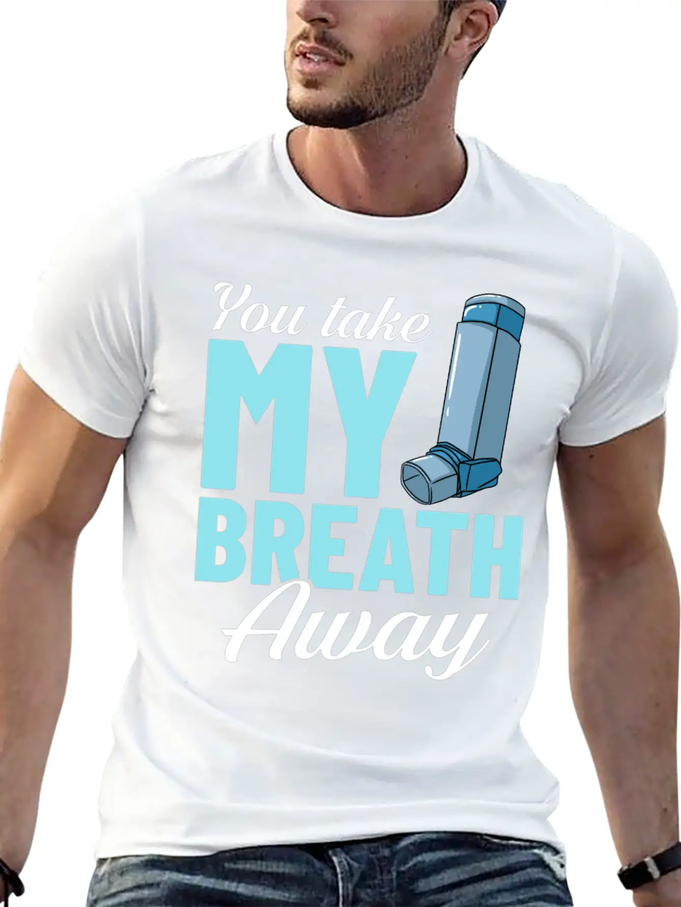Asthma Inhaler Pump Medicine Treatment Asthmatic Unisex Casual T-Shirt – Clean Design For Daily Comfort