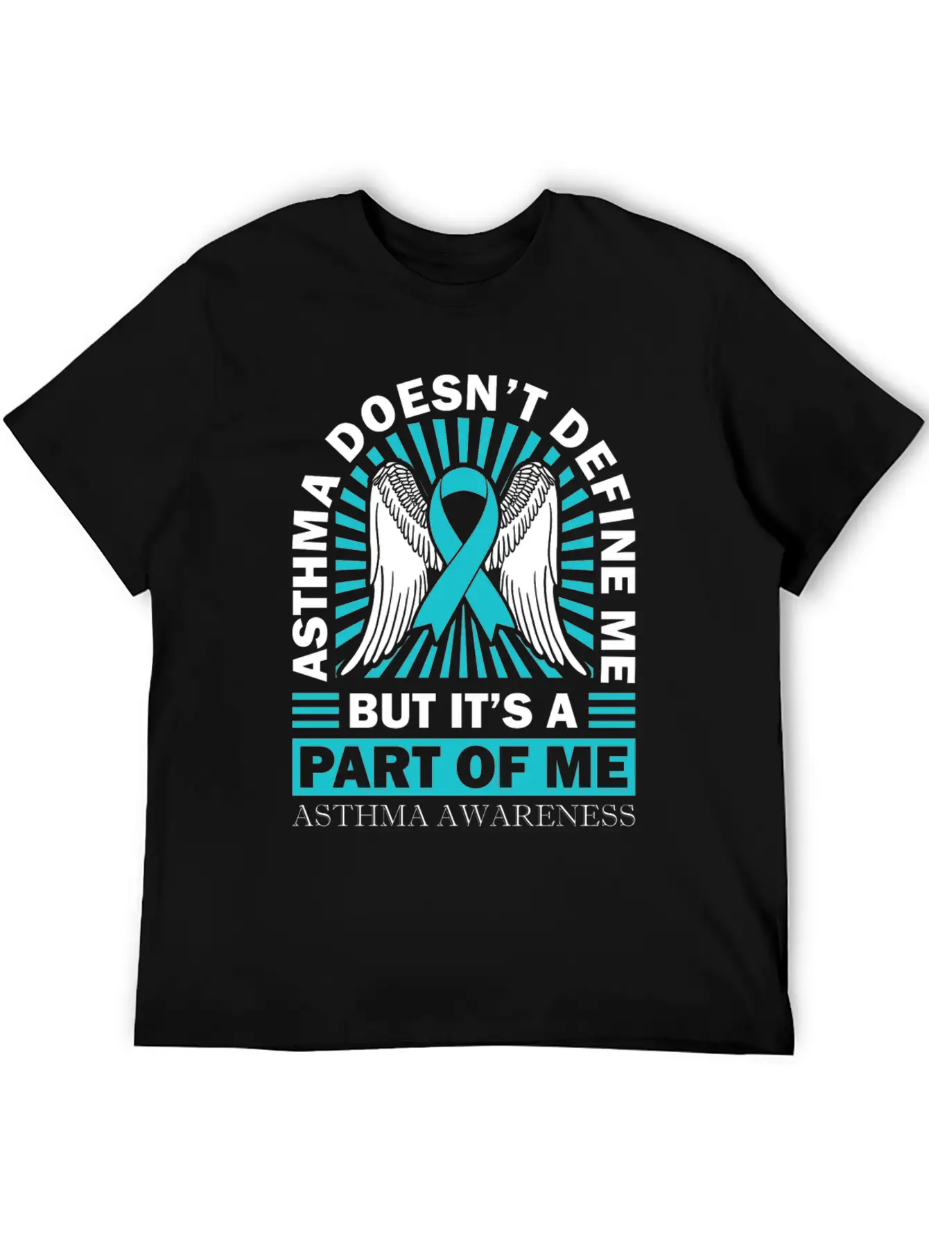 Asthmatic Warrior Asthma Doesn't Define Me Asthma Basic Graphic T-Shirt – Daily Comfort In Soft Cotton