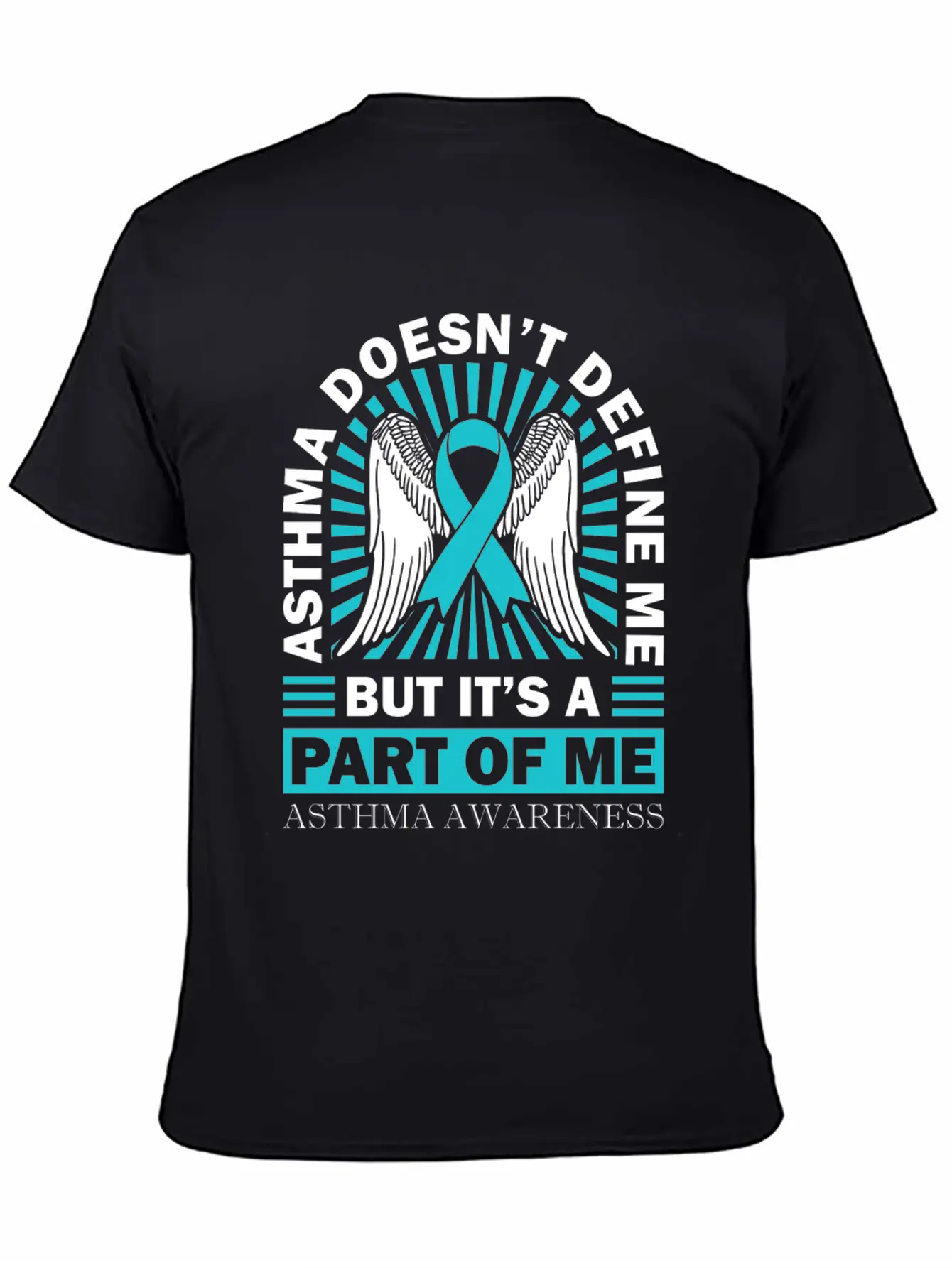 Asthmatic Warrior Asthma Doesn't Define Me Asthma Basic Graphic T-Shirt – Daily Comfort In Soft Cotton