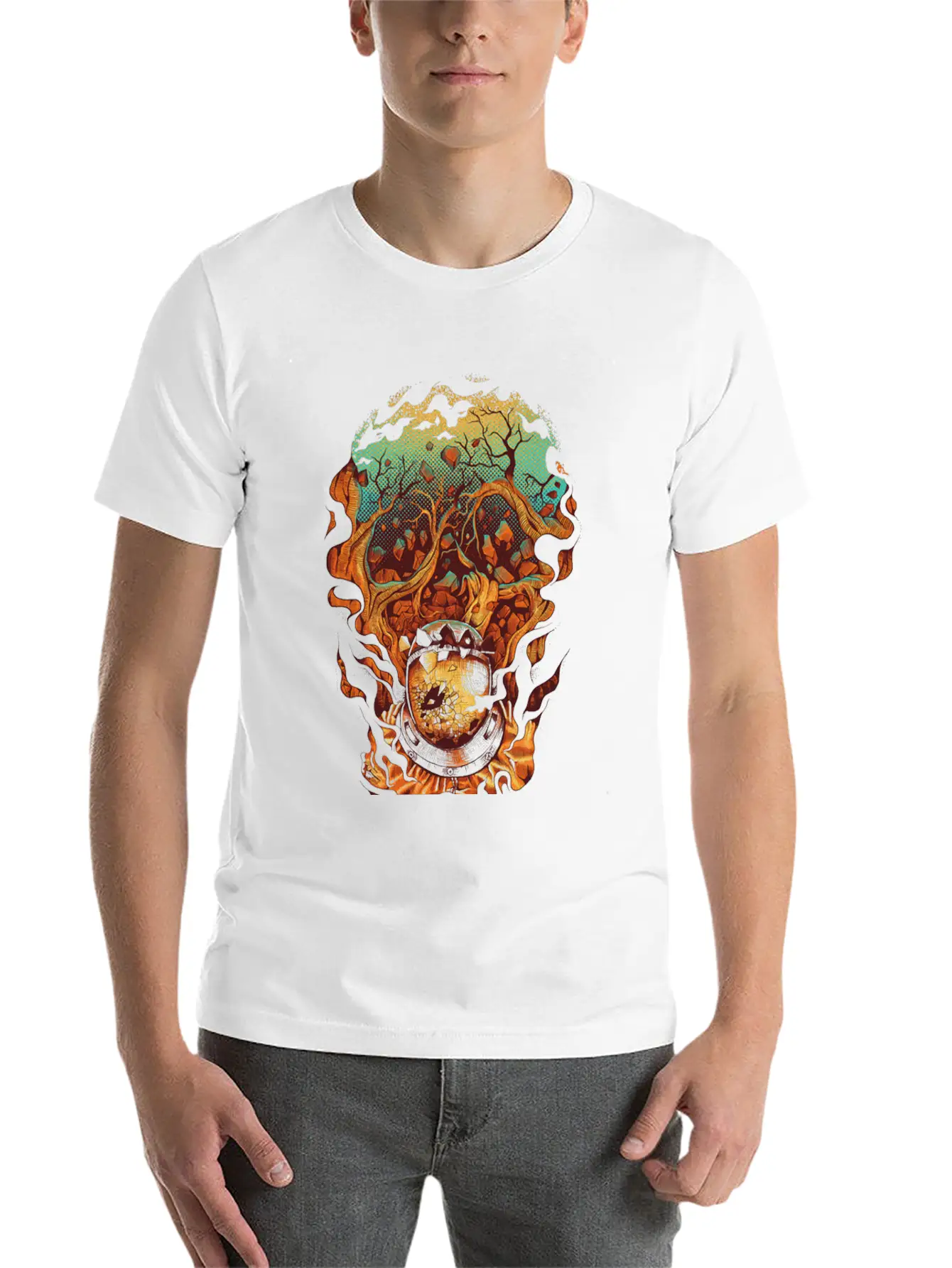 Astro Environment Unisex Casual T-Shirt – Clean Design For Daily Comfort