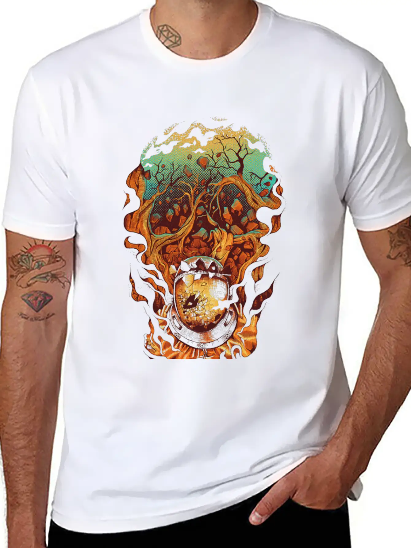 Astro Environment Unisex Casual T-Shirt – Clean Design For Daily Comfort