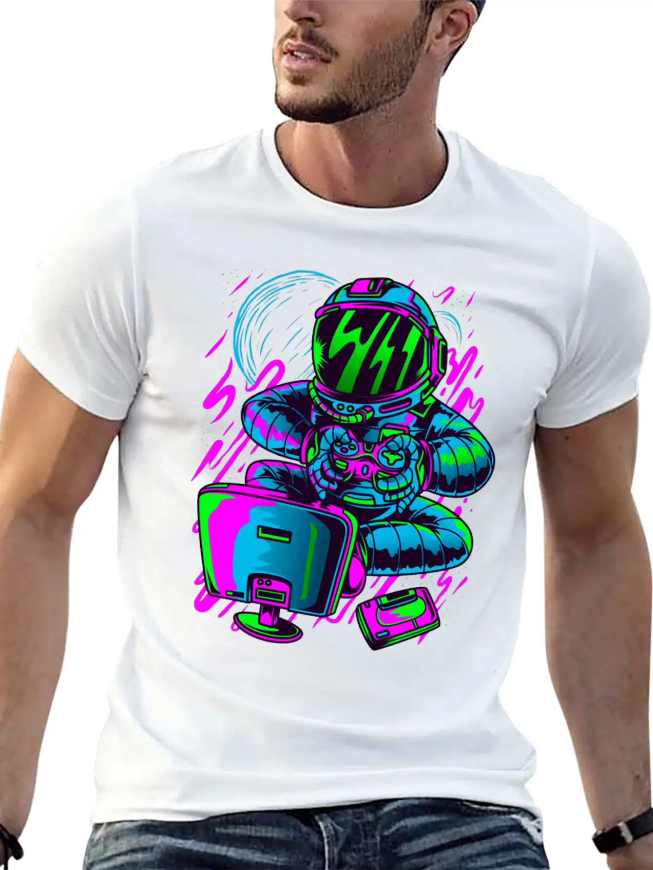 Astrogamer Unisex Casual T-Shirt – Clean Design For Daily Comfort
