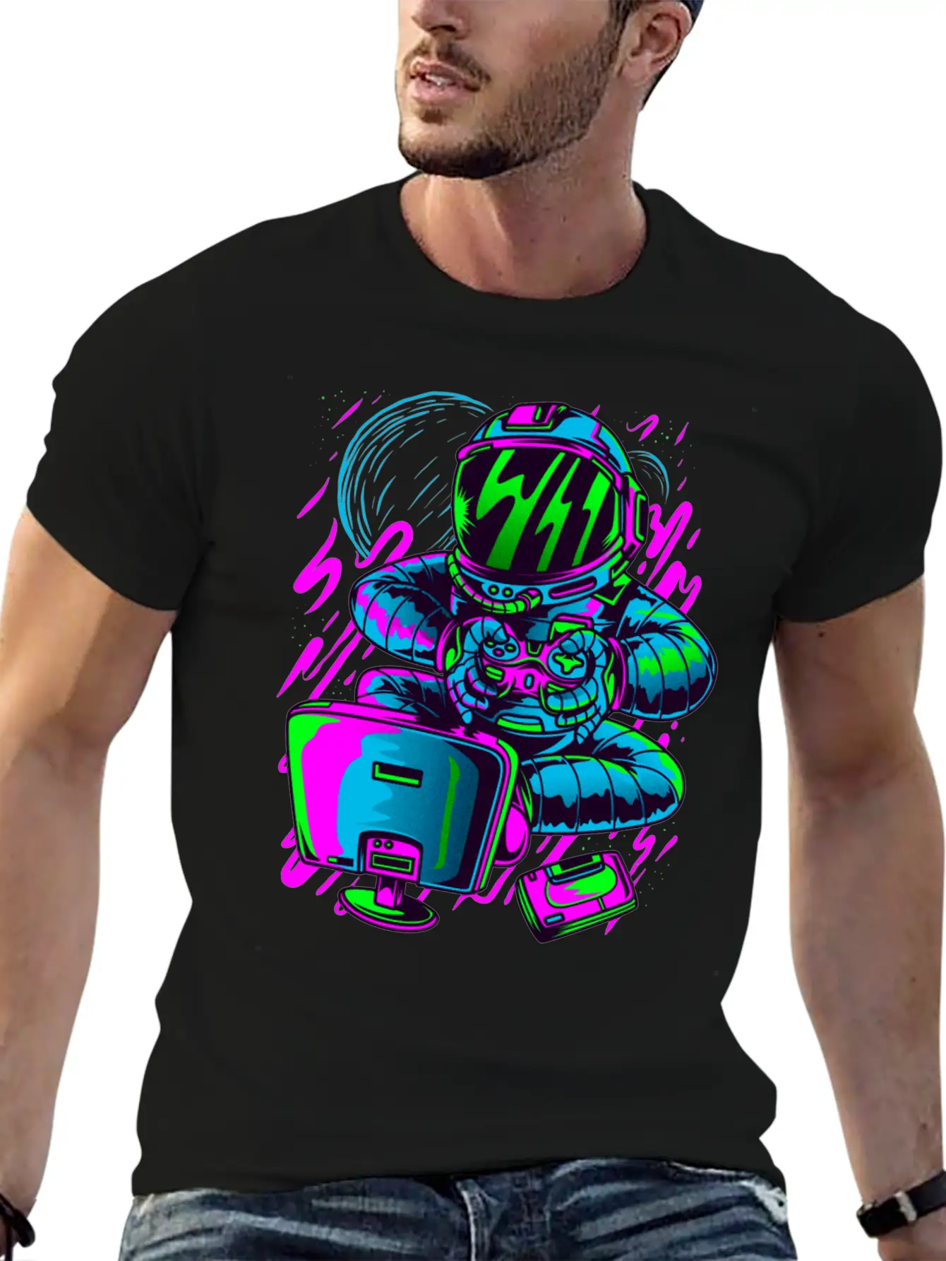 Astrogamer Unisex Casual T-Shirt – Clean Design For Daily Comfort